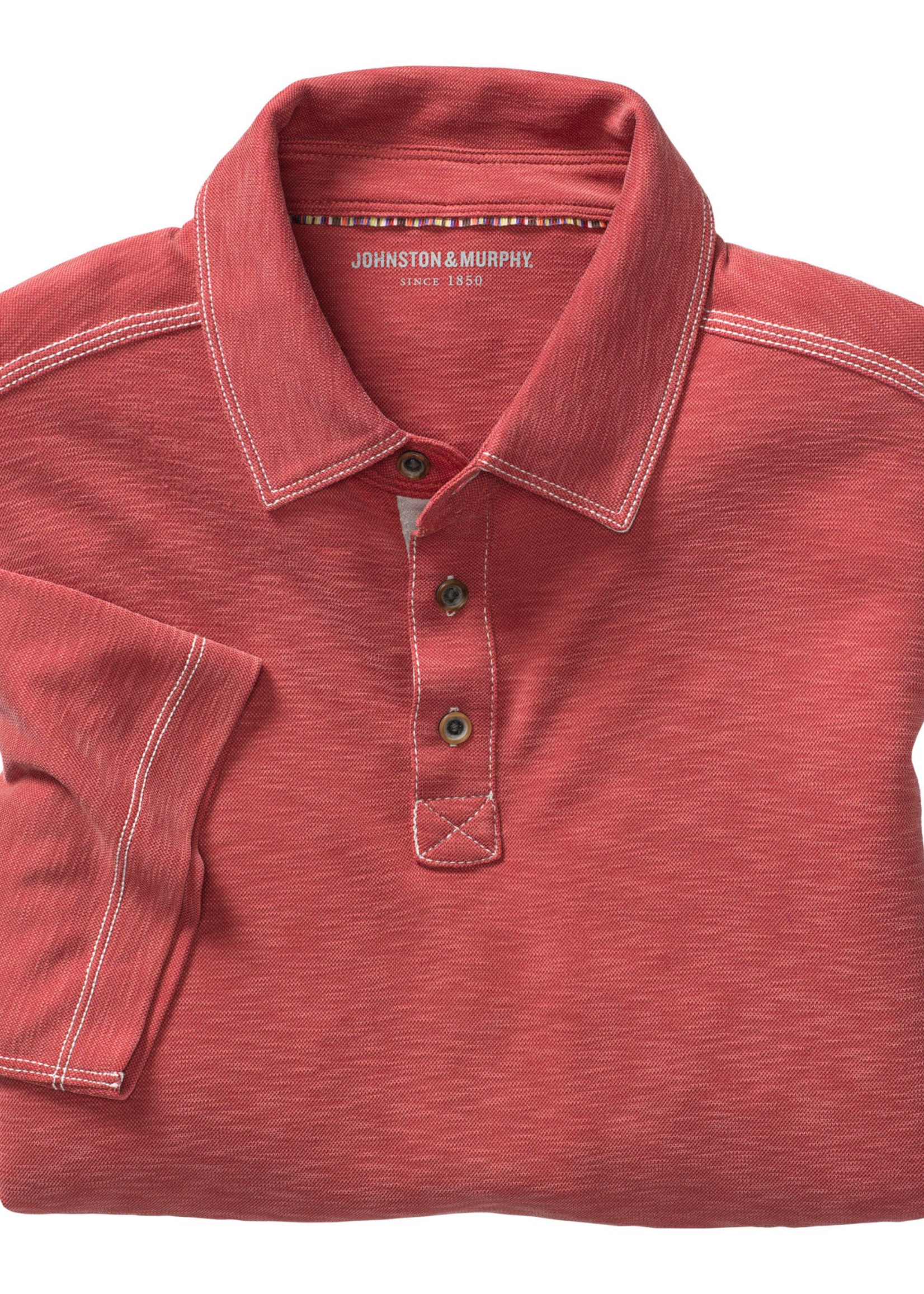 Johnston & Murphy Vintage Slub Polo