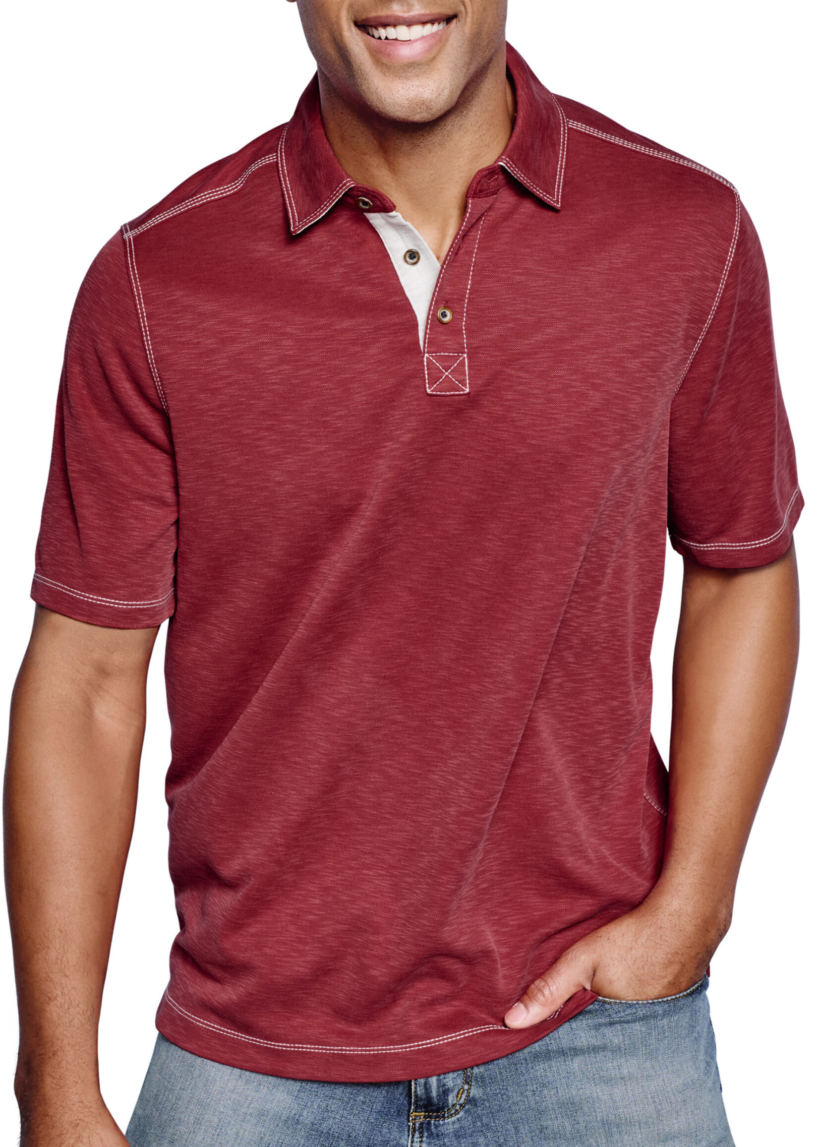 Johnston & Murphy Vintage Slub Polo