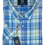 Viyella Viyella - 100% Madras Cotton Short Sleeve Sport Shirt | 652310