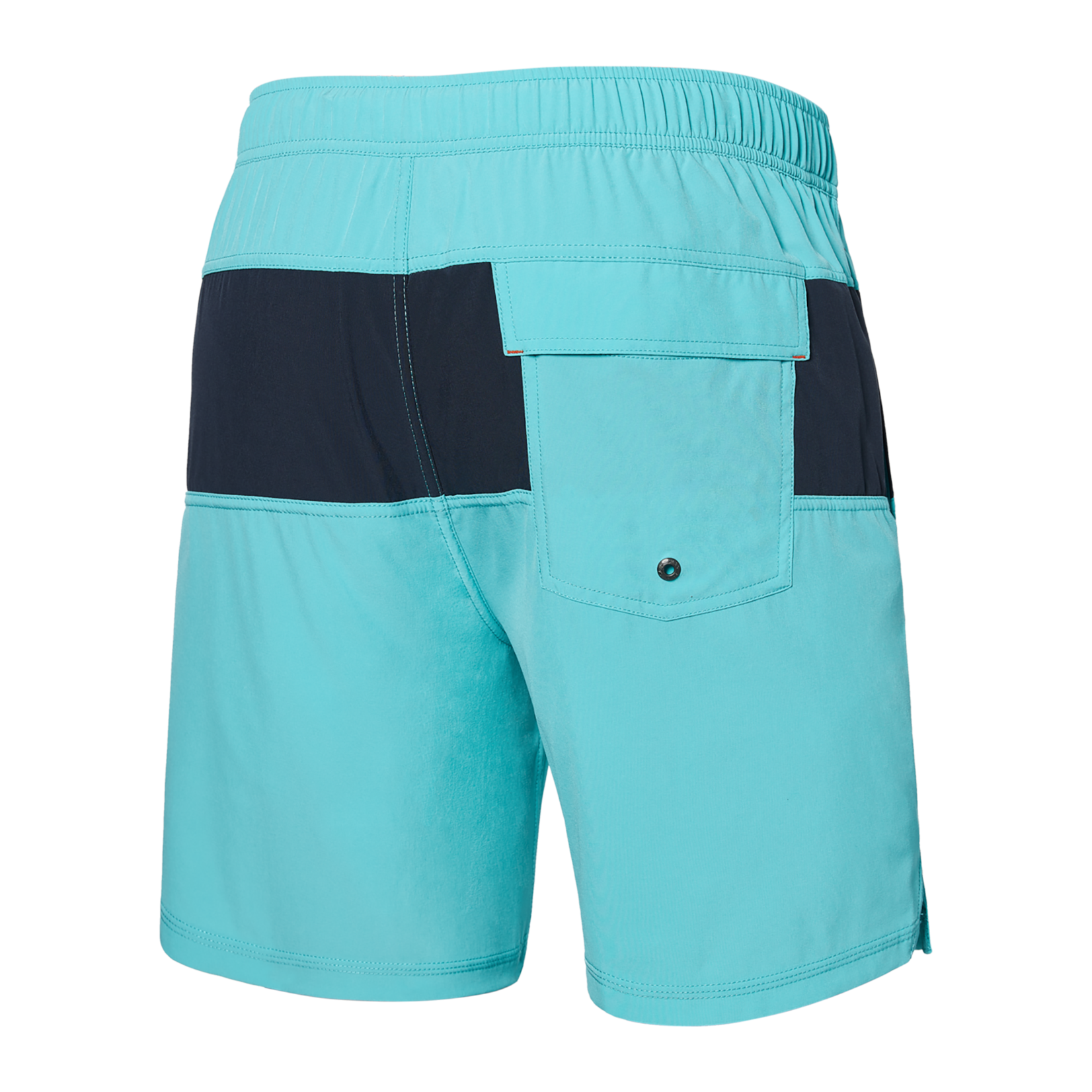 SAXX Oh Buoy 7" Stretch Volley Swim Shorts | Turquiose/India Ink