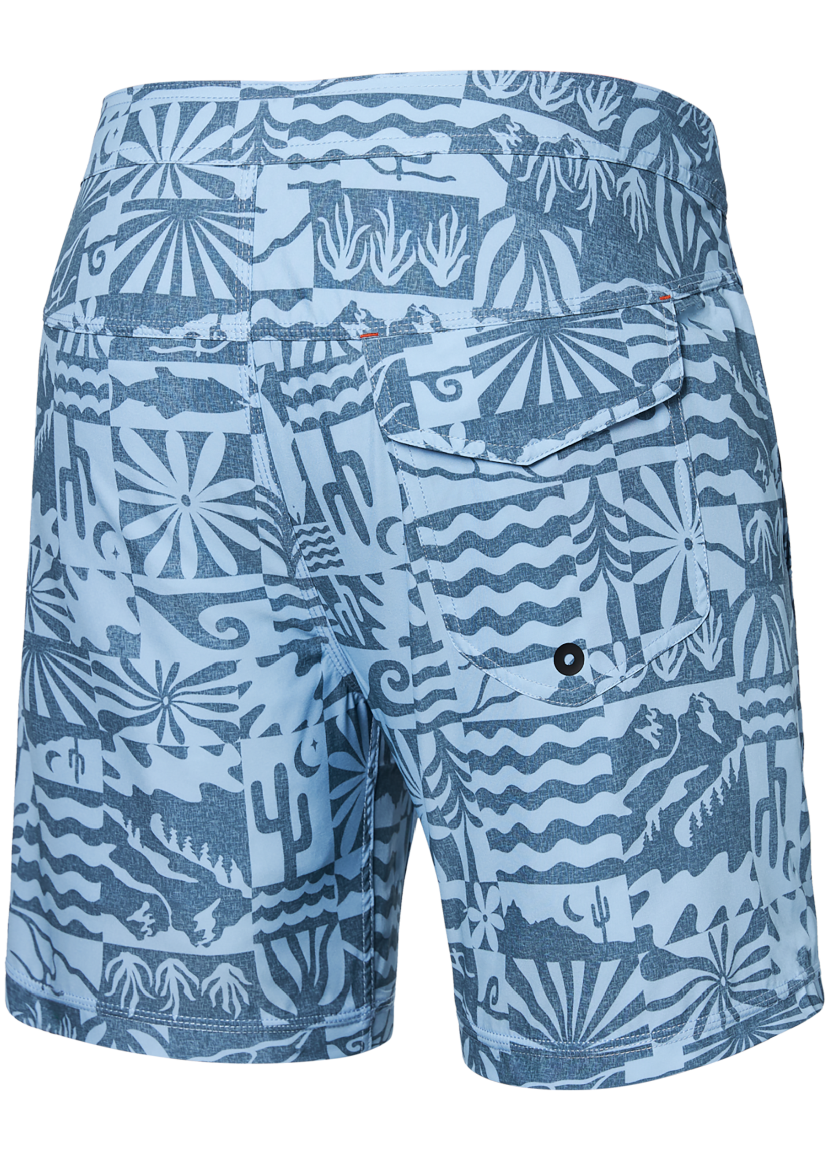 SAXX Betawave 17" Boardshort Swim Shorts | West Coast | Chambray