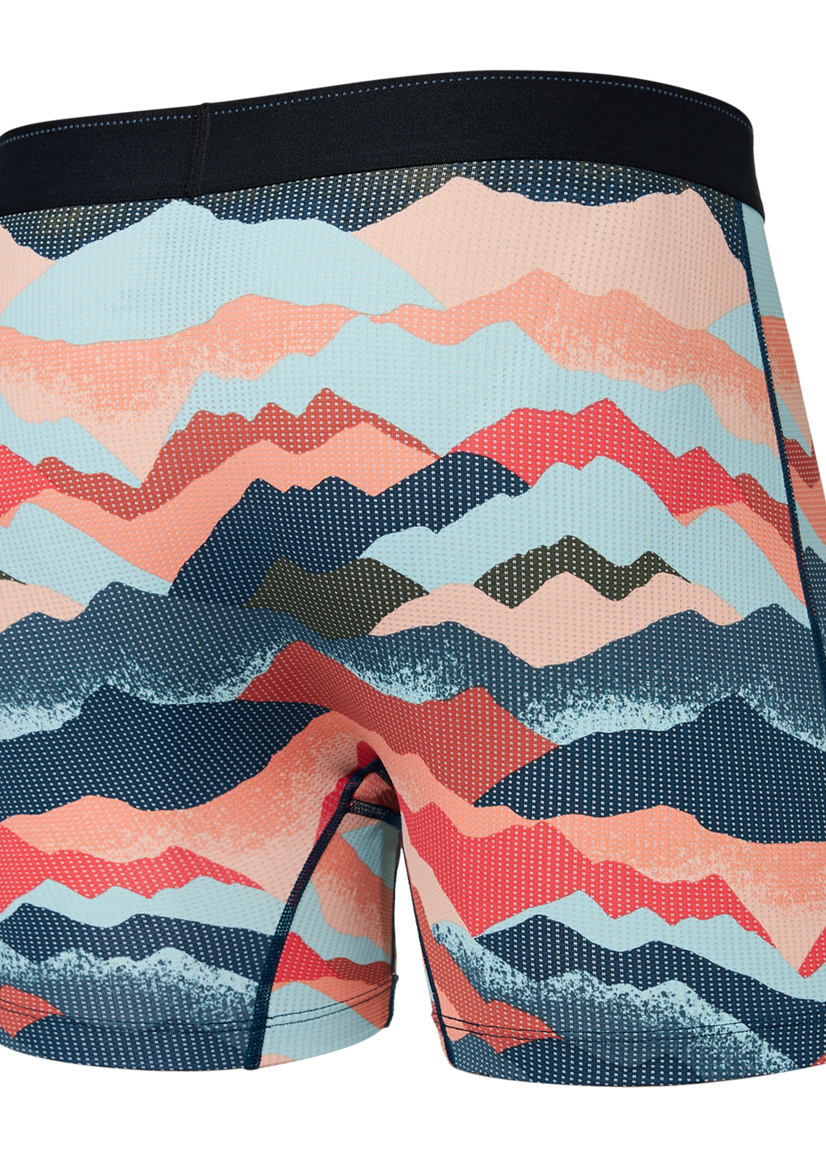 SAXX Quest Quick Dry Mesh Boxer Brief / Mountain Abstract- Multi