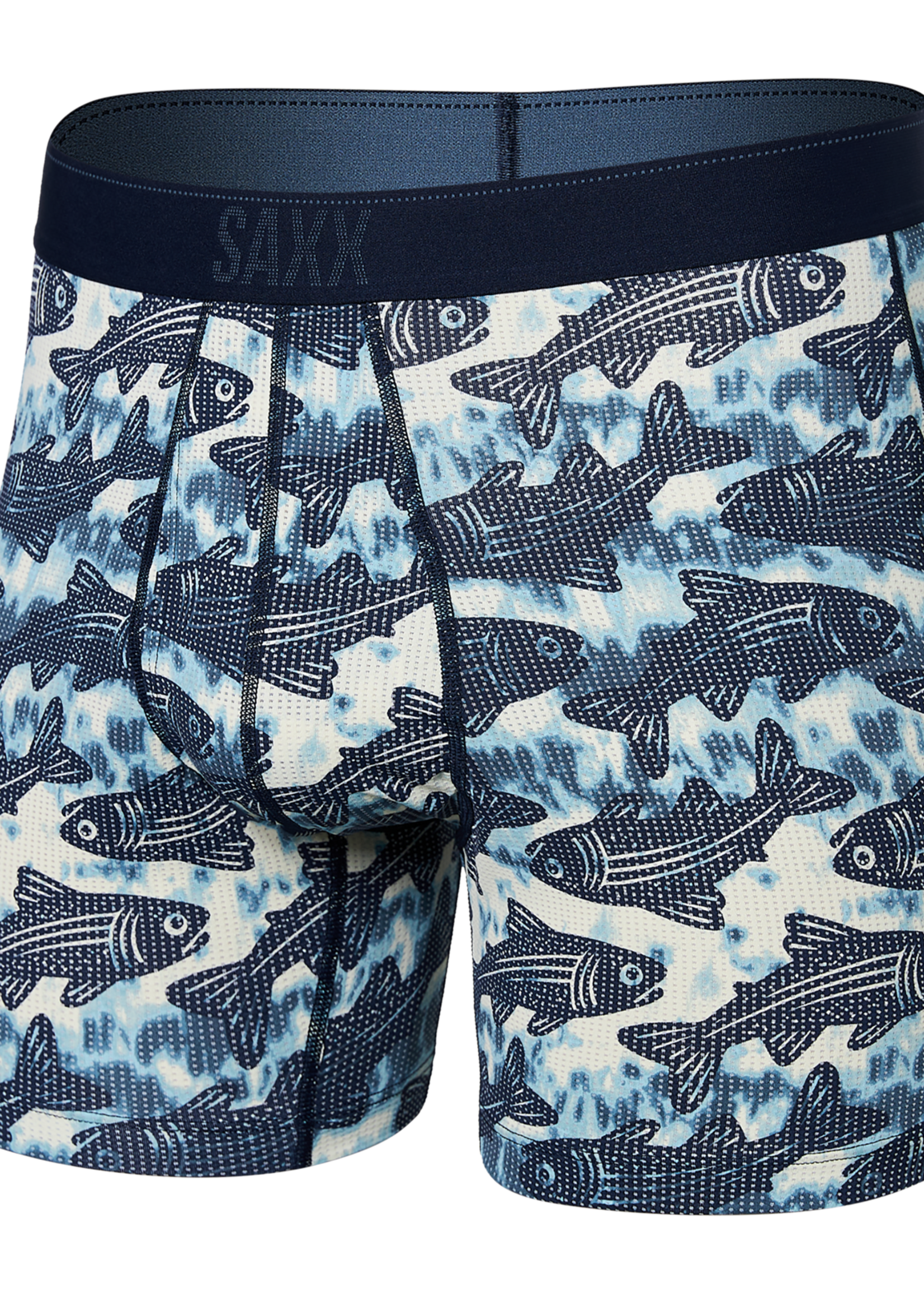 SAXX Quest Quick Dry Mesh Boxer Brief / Upstream- Twilight
