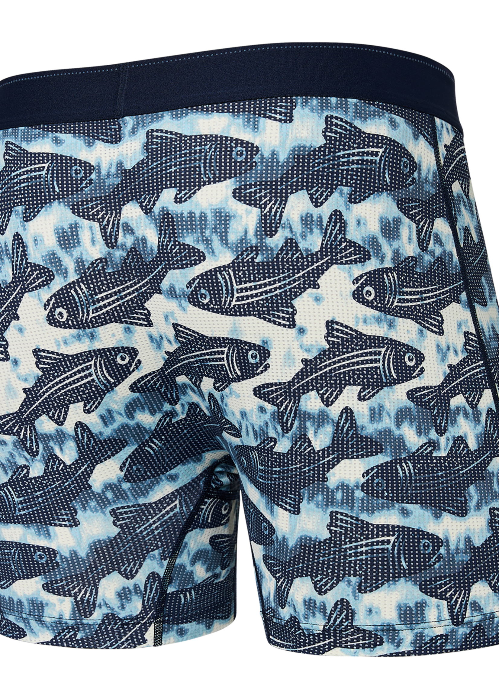 SAXX Quest Quick Dry Mesh Boxer Brief / Upstream- Twilight