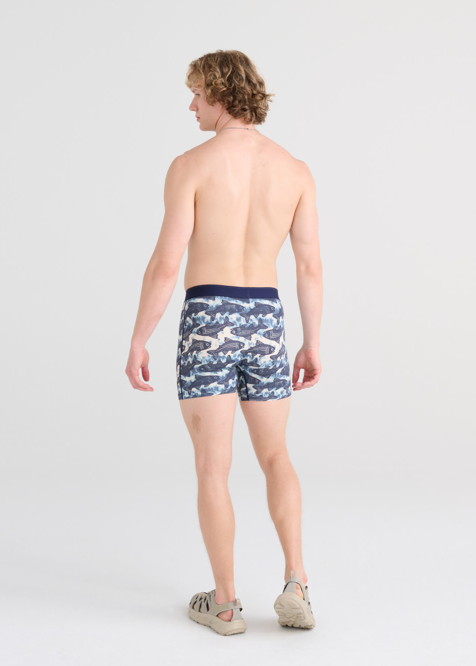 SAXX Quest Quick Dry Mesh Boxer Brief / Upstream- Twilight