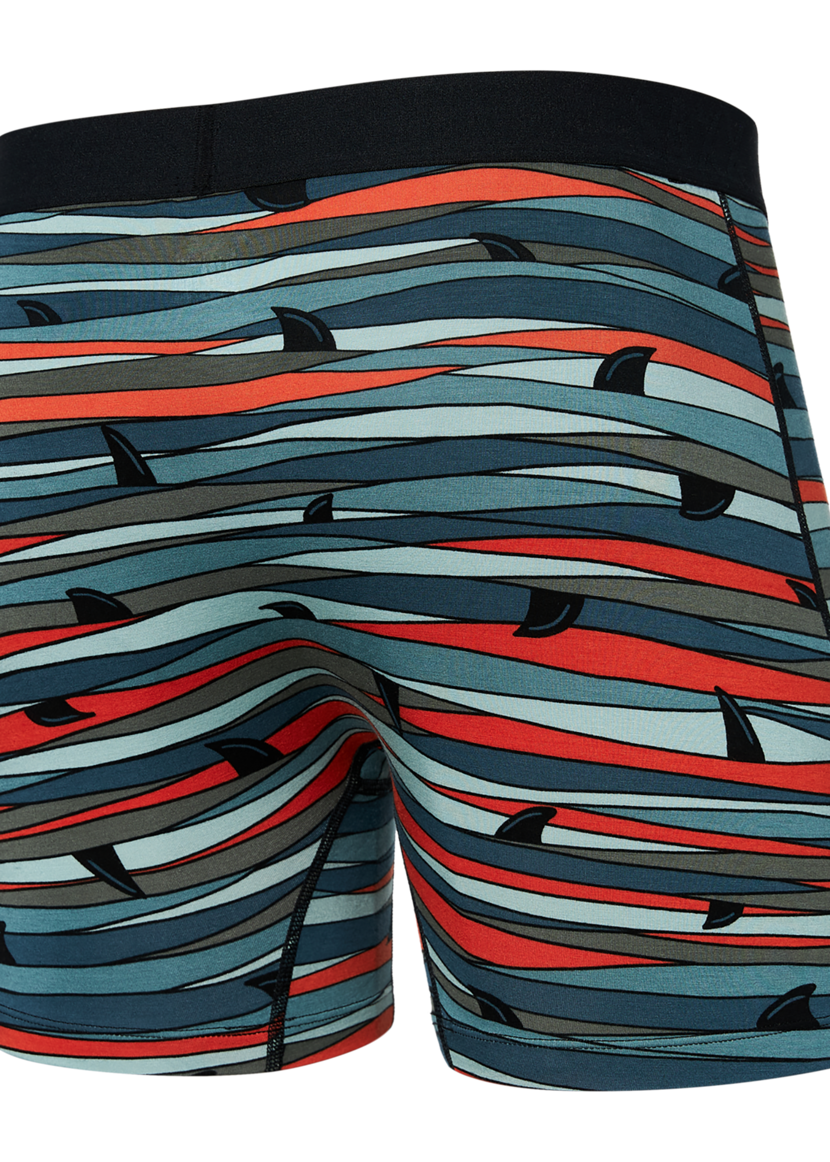 SAXX Ultra Super Soft Boxer Brief | FINS Blue Multi