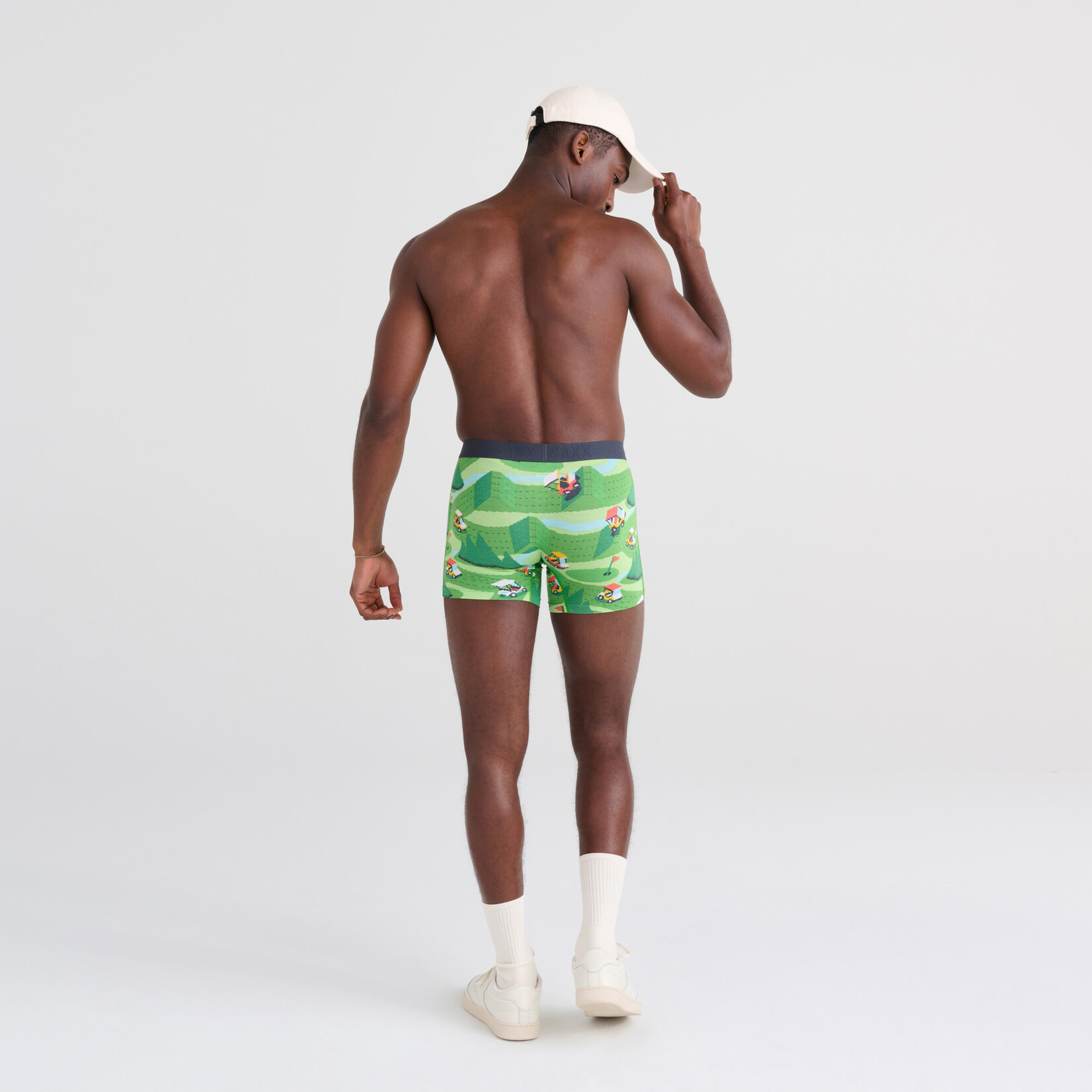 SAXX VIBE Super Soft Boxer Brief / Excite Carts - Green