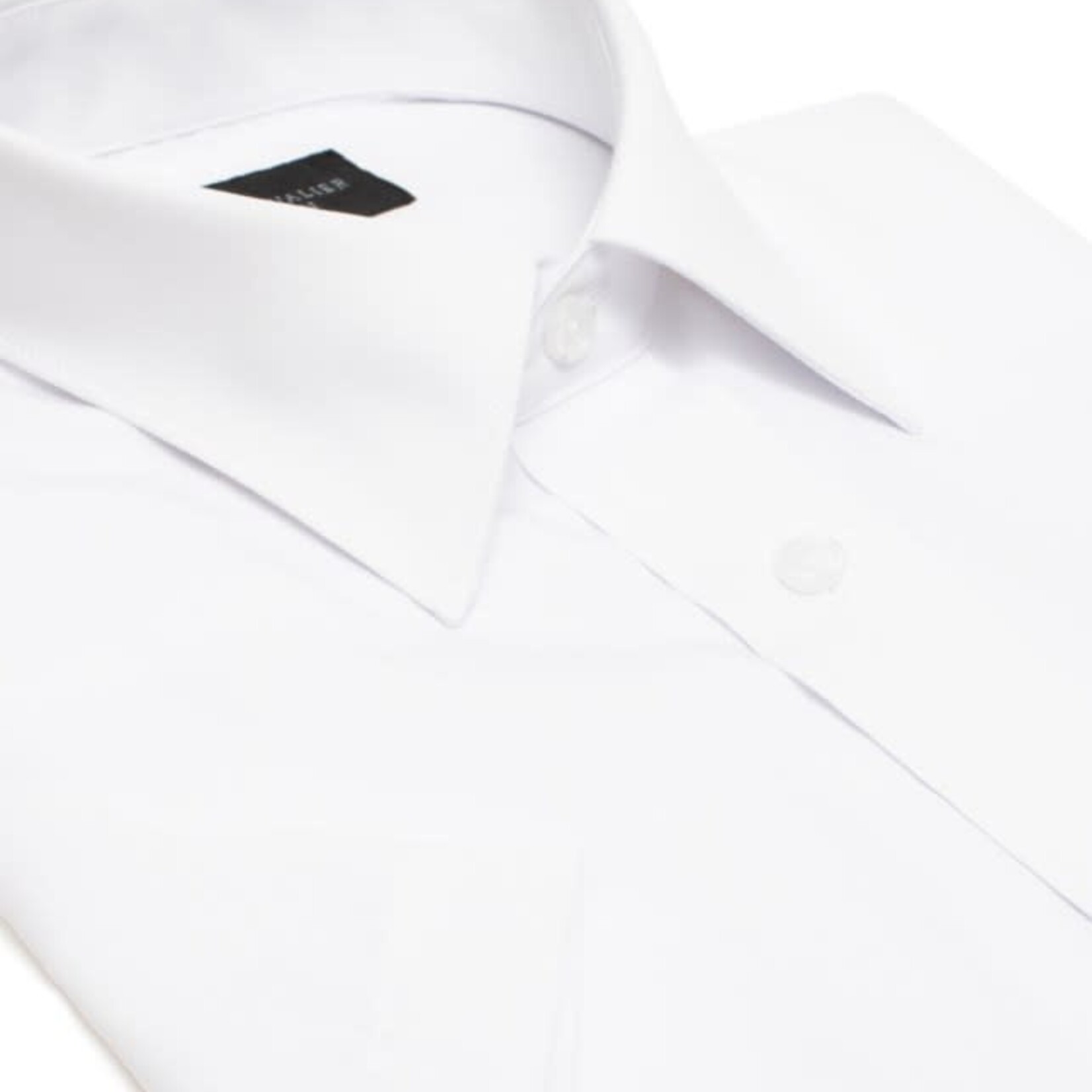 Leo Chevalier Leo Chevalier 100% Micro Polyester Easy Care Dress Shirt | White