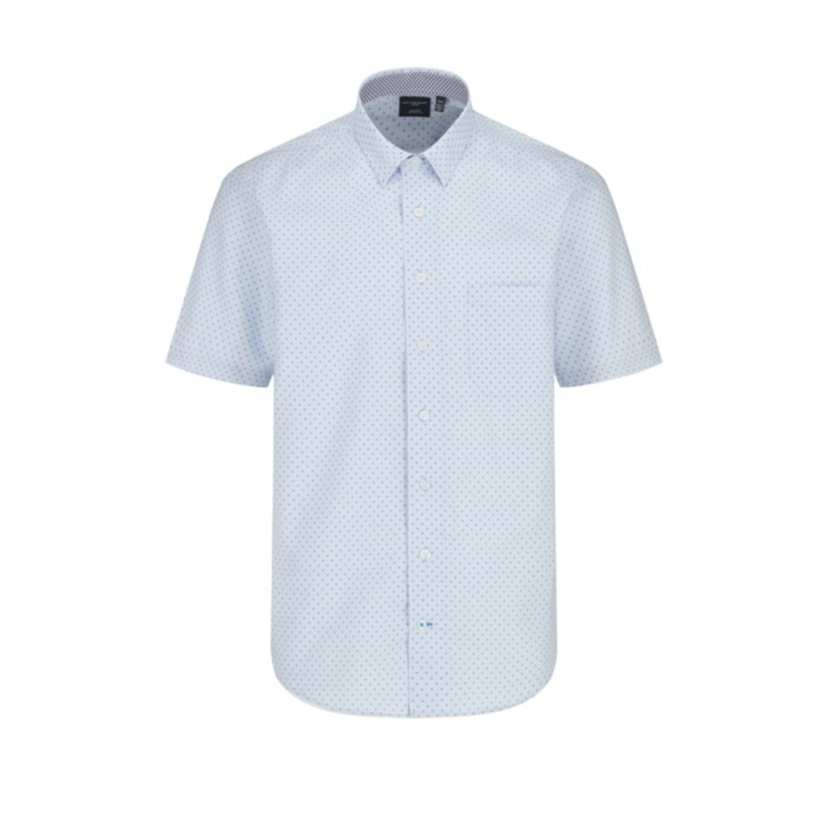 Leo Chevalier 100% COTTON NON-IRON BUTTON DOWN SPORT SHIRT | White Print