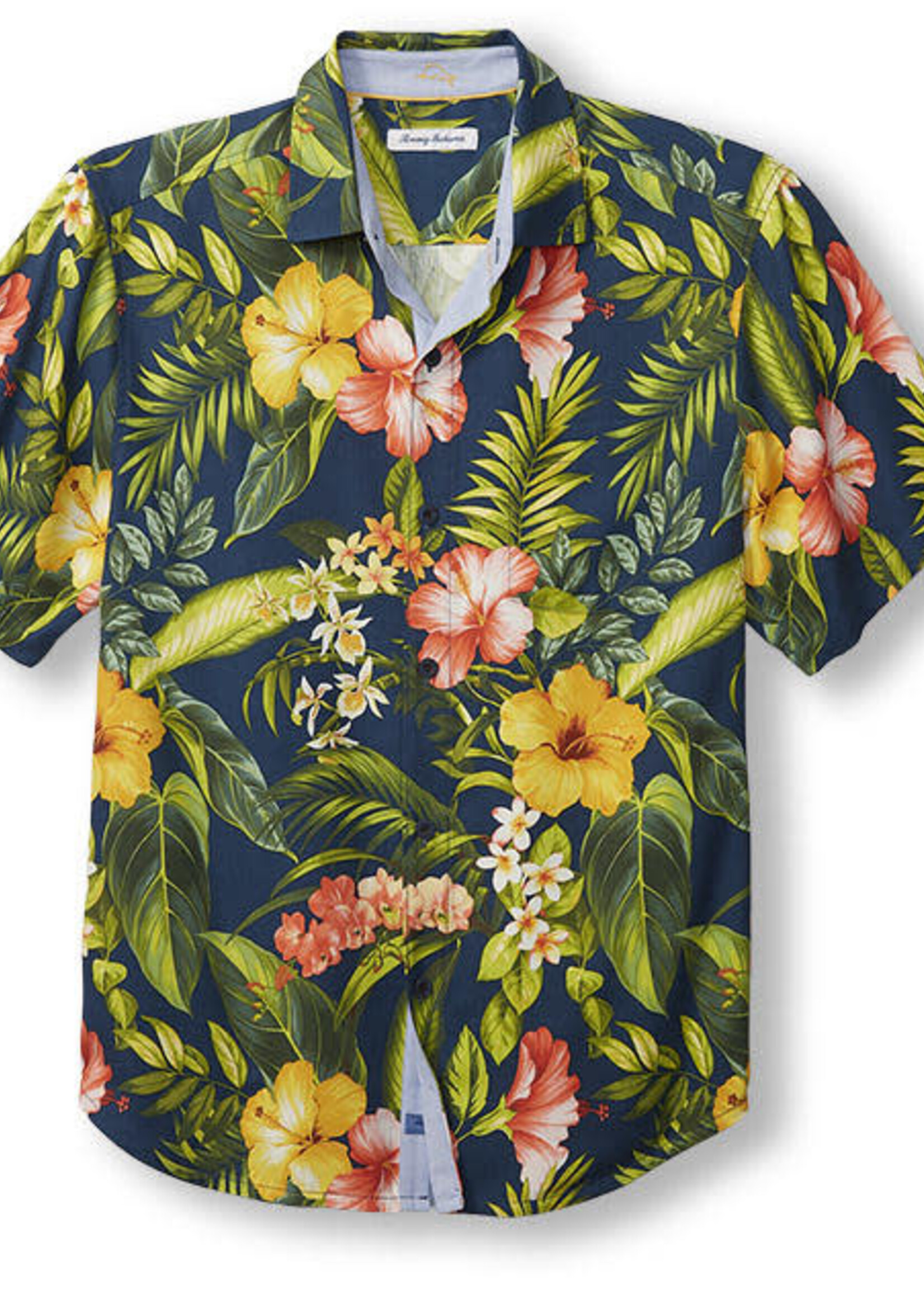Tommy Bahama Midnight Hibiscus Silk Camp Shirt