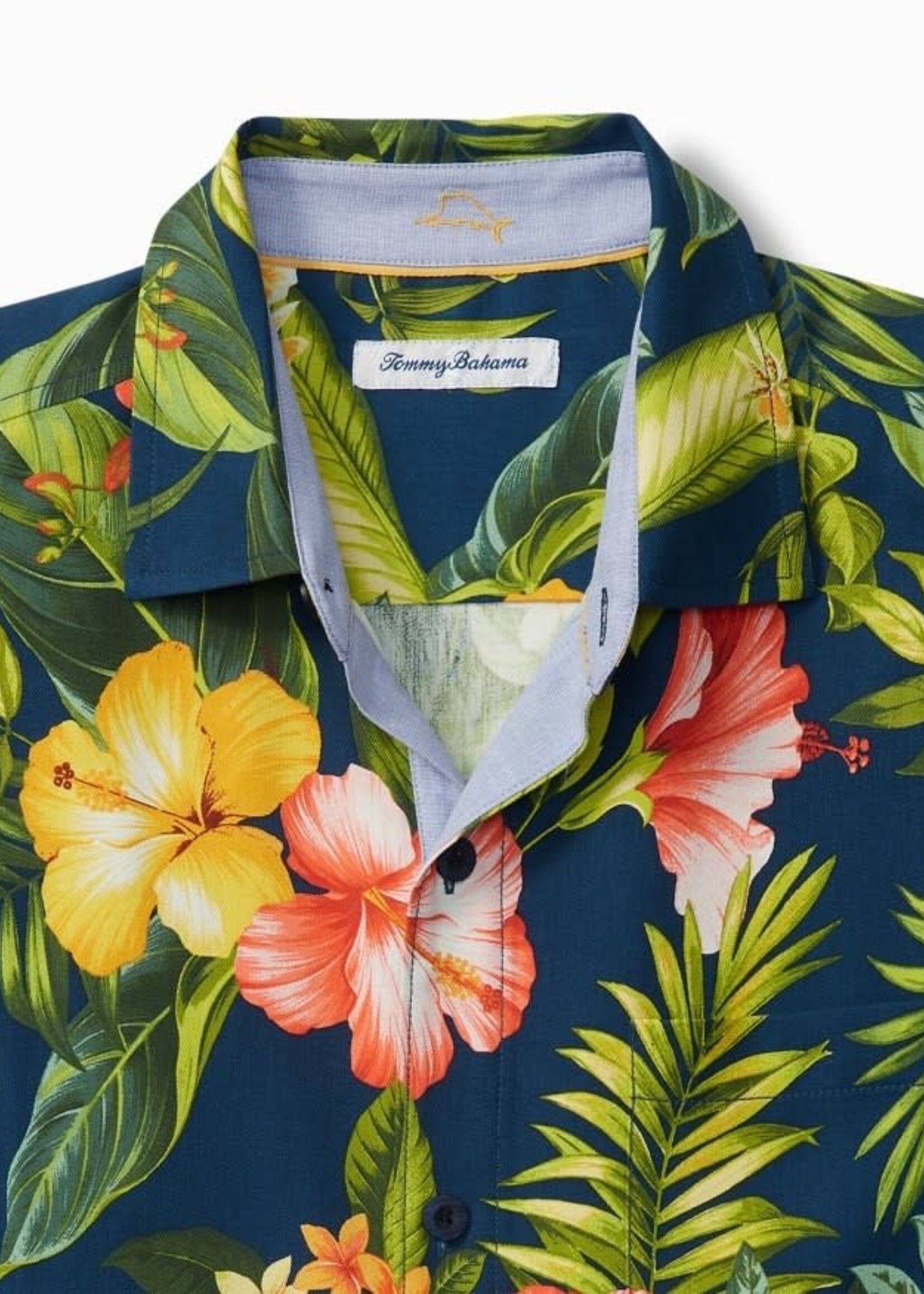Tommy Bahama Midnight Hibiscus Silk Camp Shirt