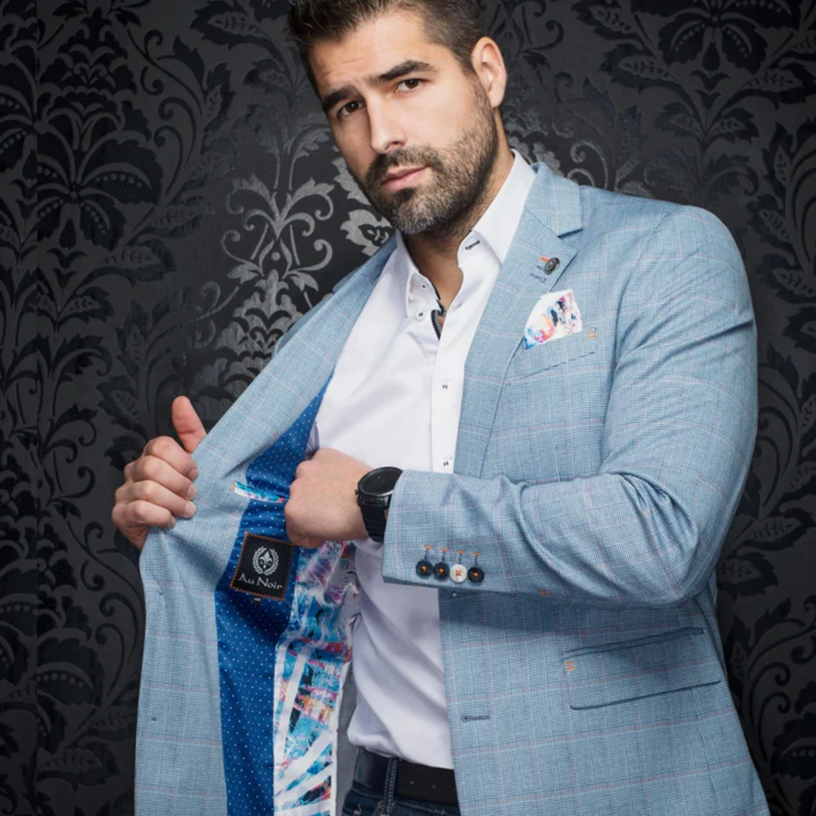 Au Noir BLAZER | ANDERSON, LIGHT BLUE