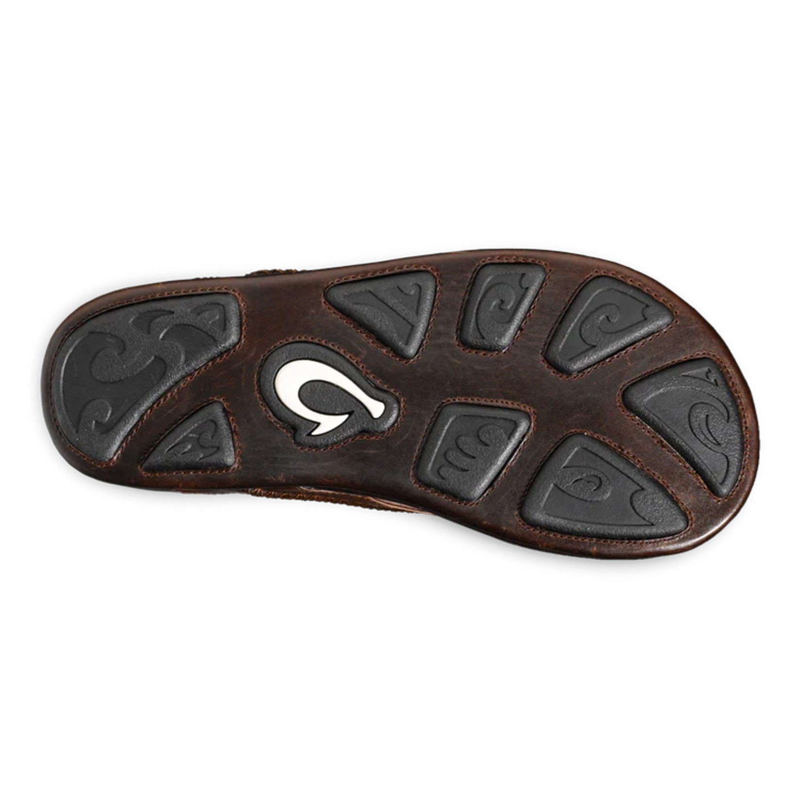 OluKai MEA OLA LEATHER BEACH SANDAL | Dark Java