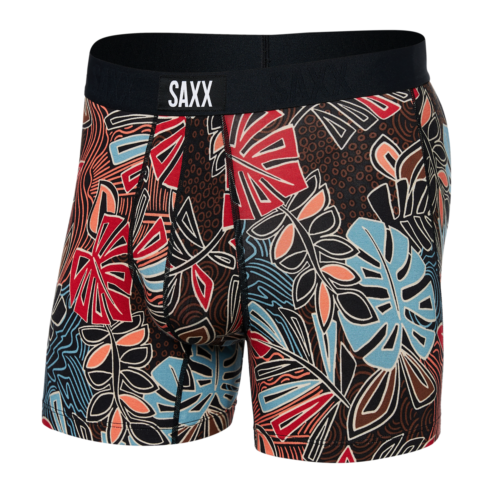 SAXX VIBE Super Soft Boxer Brief / Desert Palms - Red