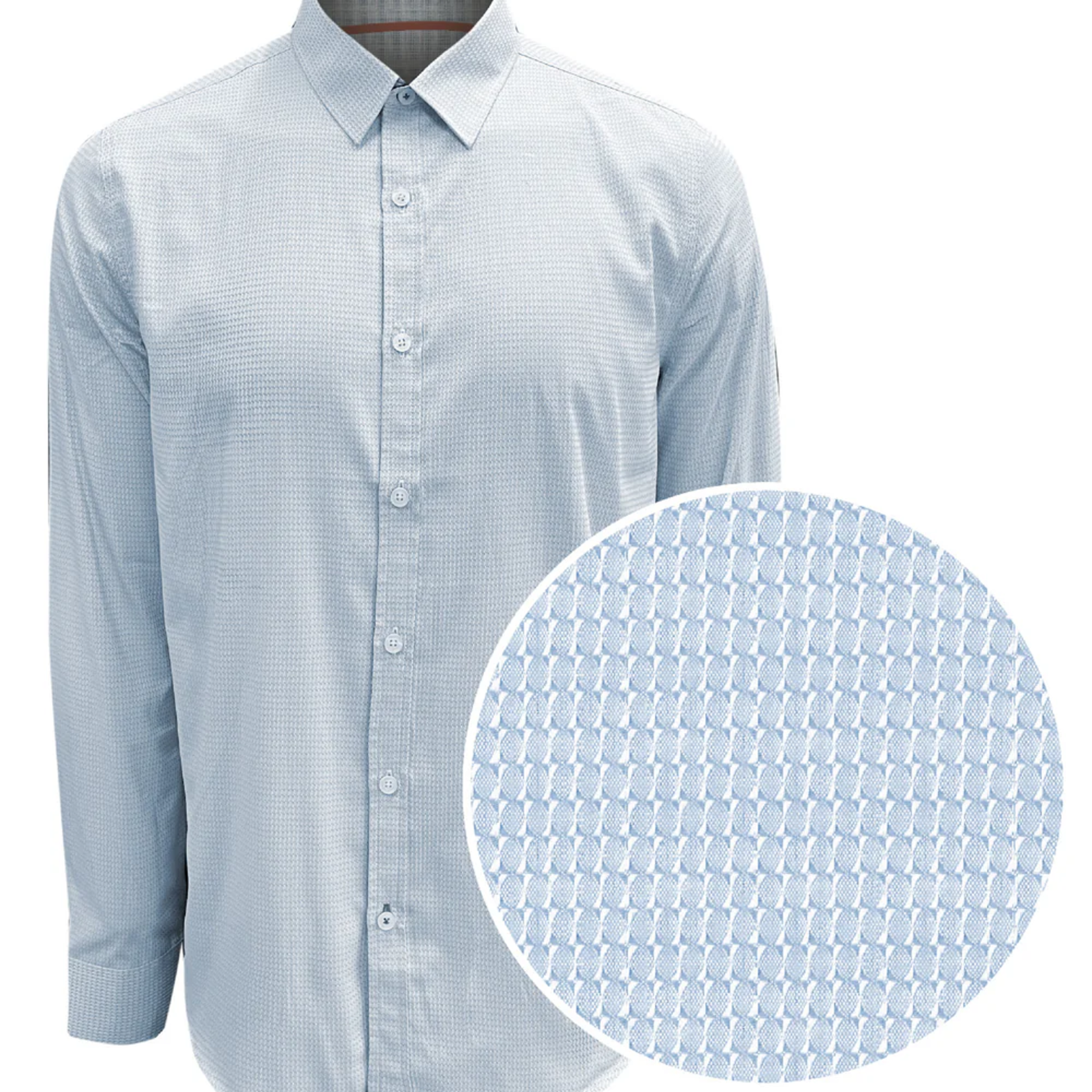 Point Zero PETER | Long Sleeve Luxury Dobby Shirt