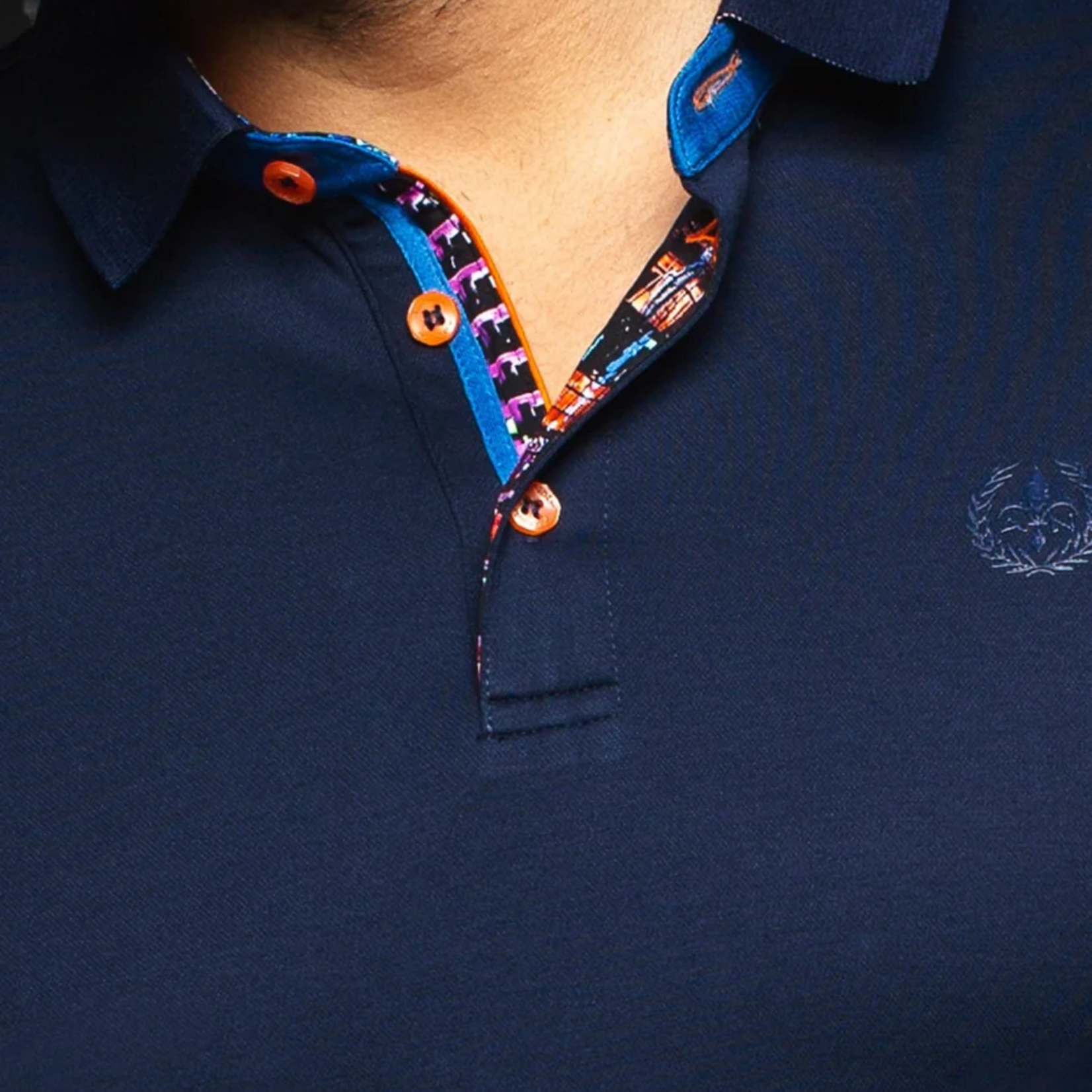 Au Noir Polo | Eagle Navy