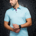 Au Noir Au Noir - EAGLE Polo | Lt Turquoise