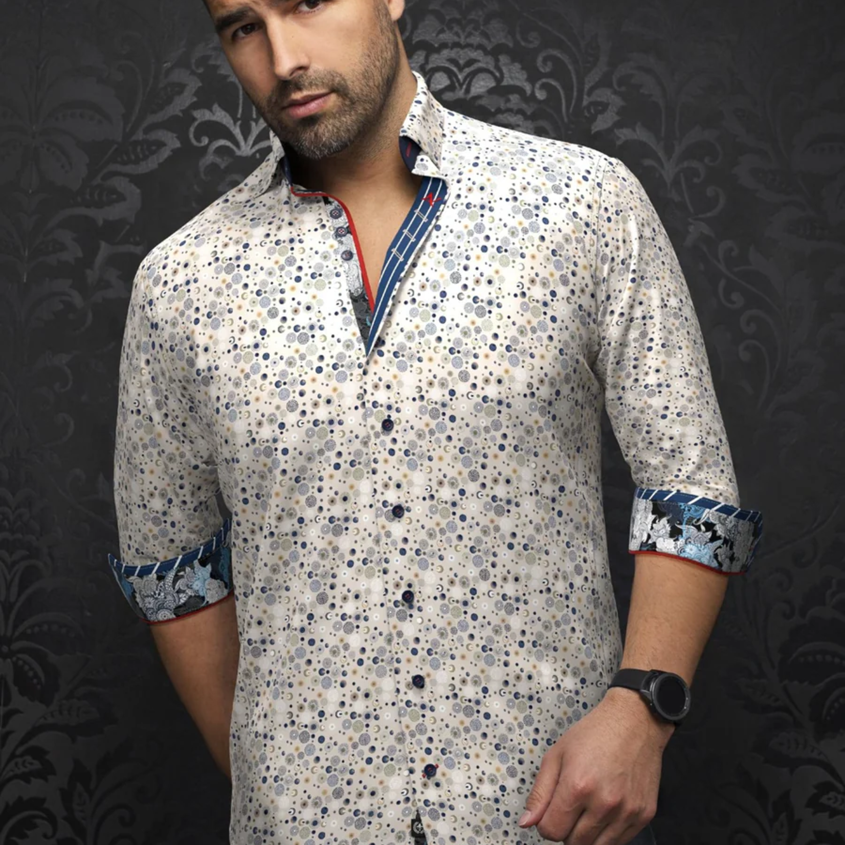 Au Noir SHIRT | ALBERTO, Stone