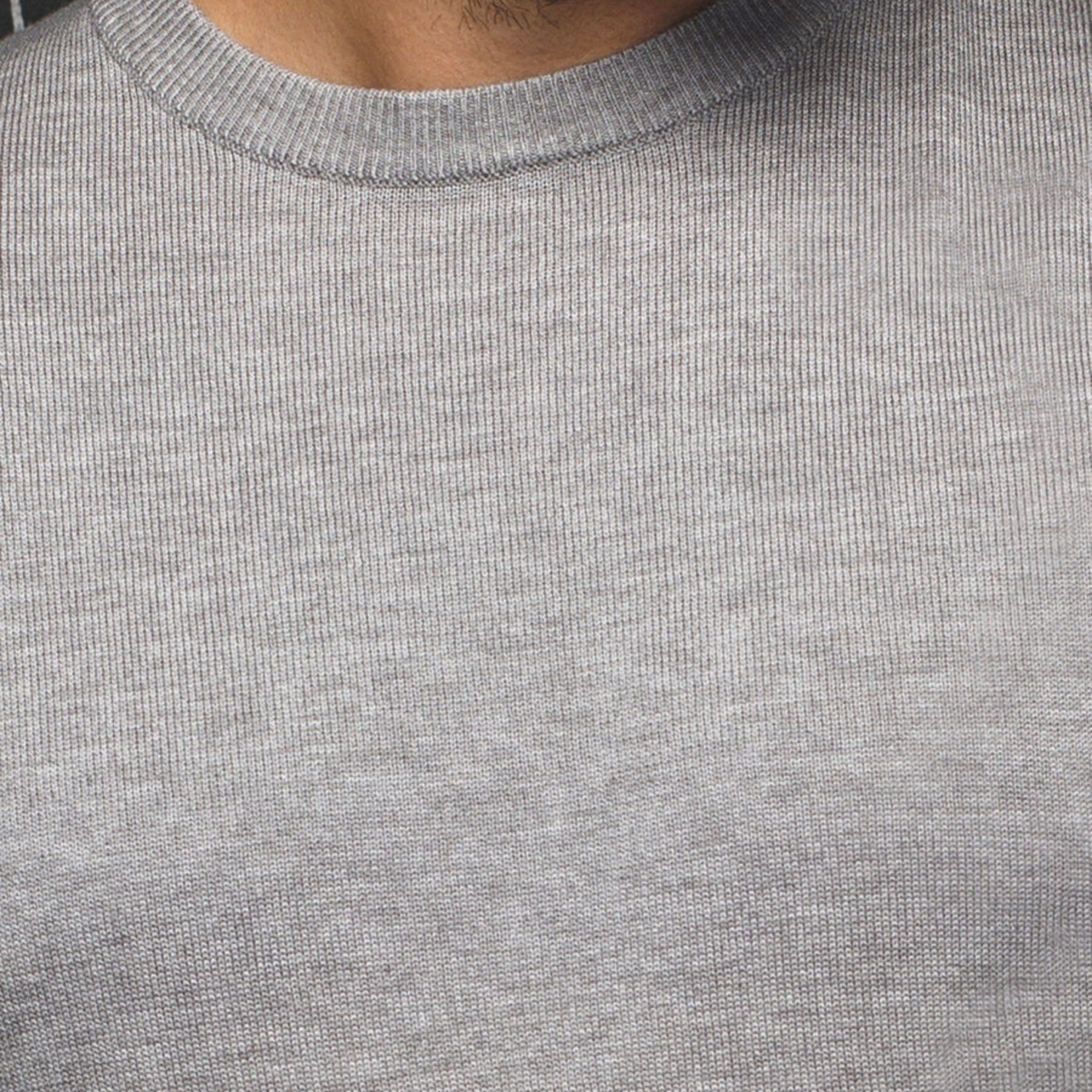 Au Noir MERINO WOOL SWEATER | MARINI, med grey