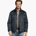 Johnston & Murphy J & M - ANTIQUE COTTON JACKET | Navy