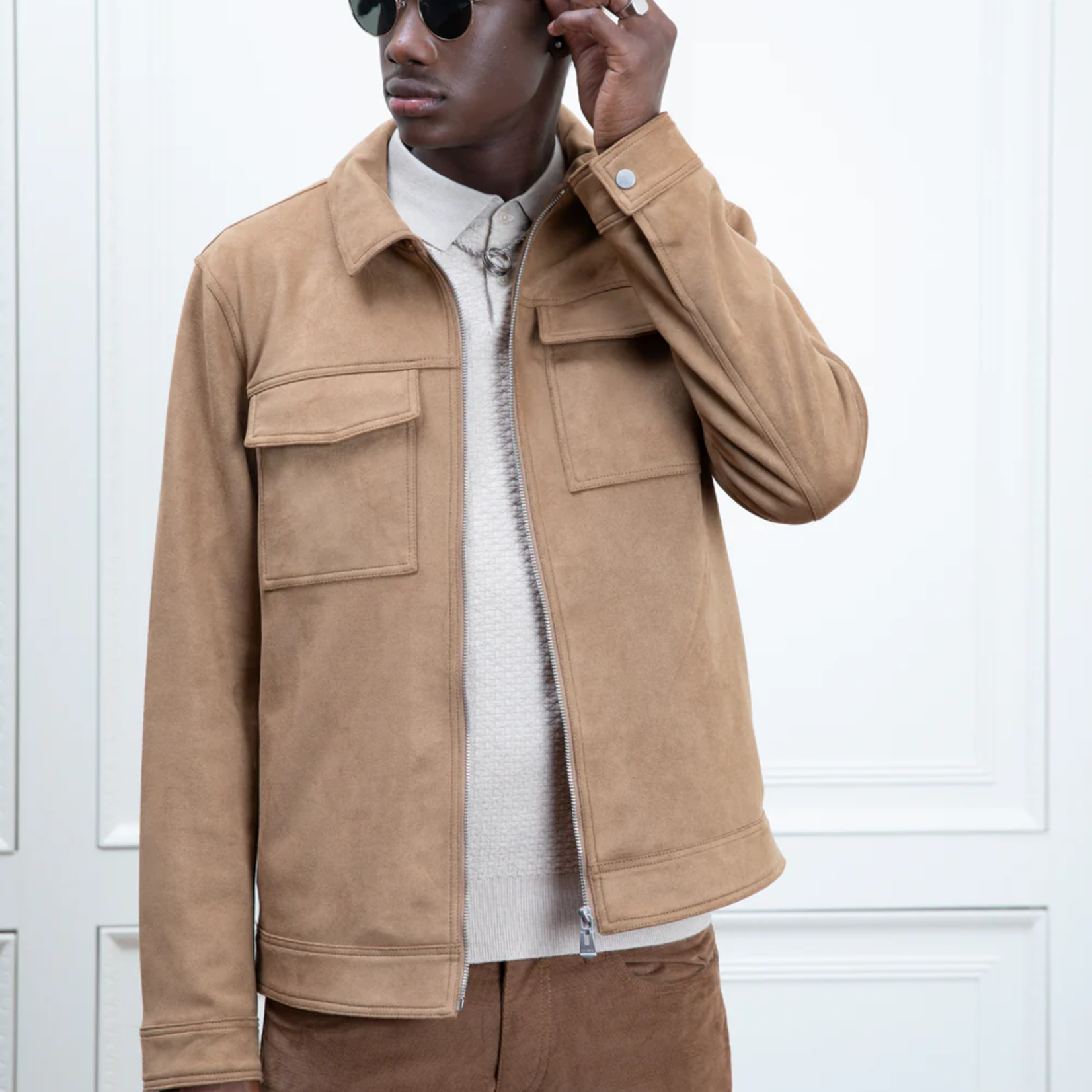 Point Zero RONALD Suede Overshirt Jacket