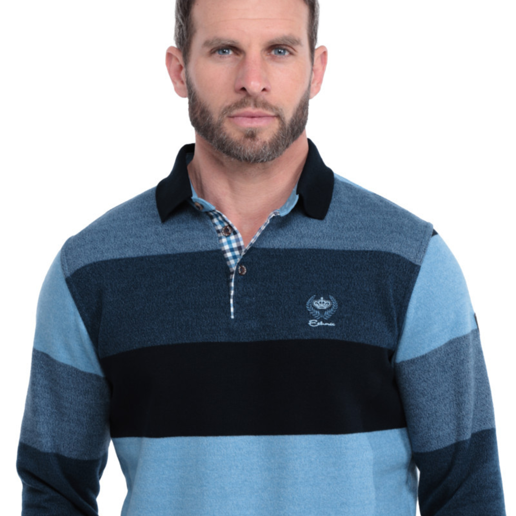 Ethnic Blue SOFT TOUCH STRIPED POLO | Navy / Denim / Sky / Blue