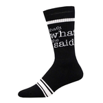 Socksmith Canada Inc Socksmith -  THATS WHAT SHE SAID | Black  (9 -13)