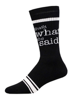 Socksmith Canada Inc Socksmith -  THATS WHAT SHE SAID | Black  (9 -13)