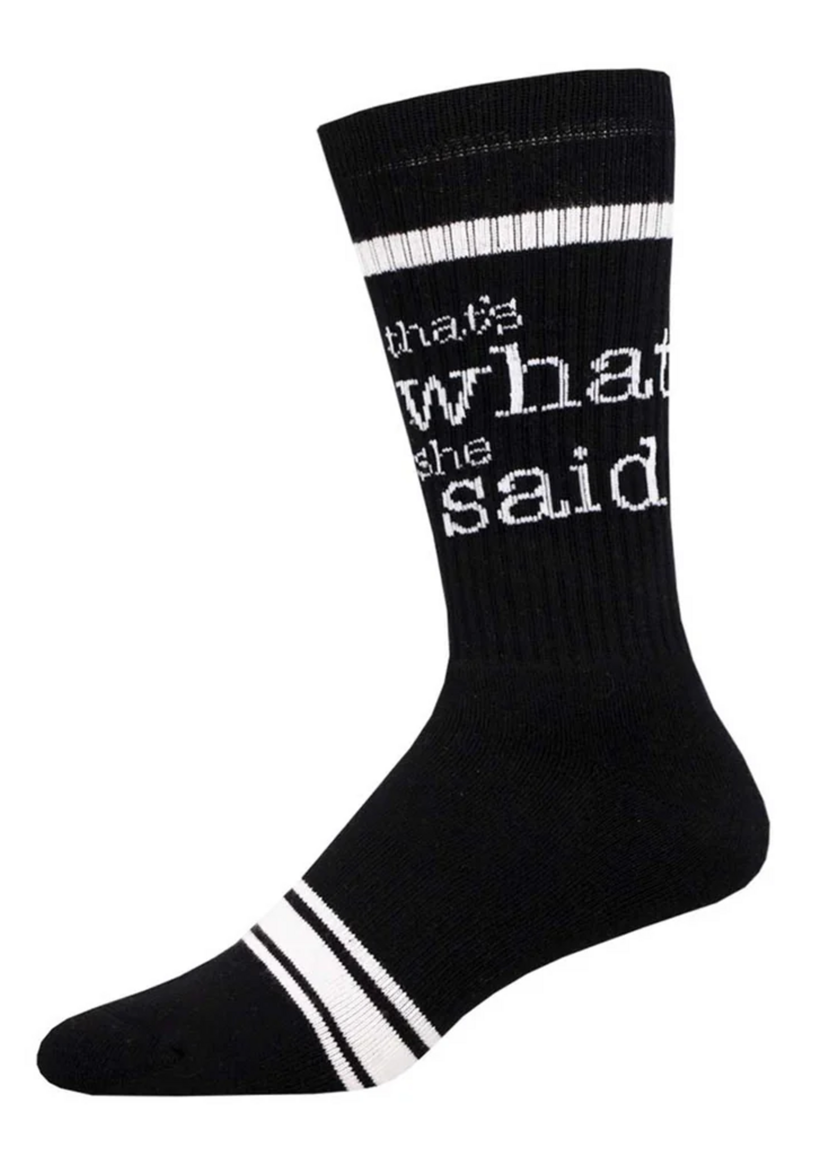 Socksmith Canada Inc THATS WHAT SHE SAID | Black Athletic Crew
