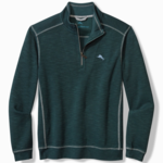 Tommy Bahama Tommy Bahama - TOBAGO BAY HALF ZIP | Dark Channel Blue