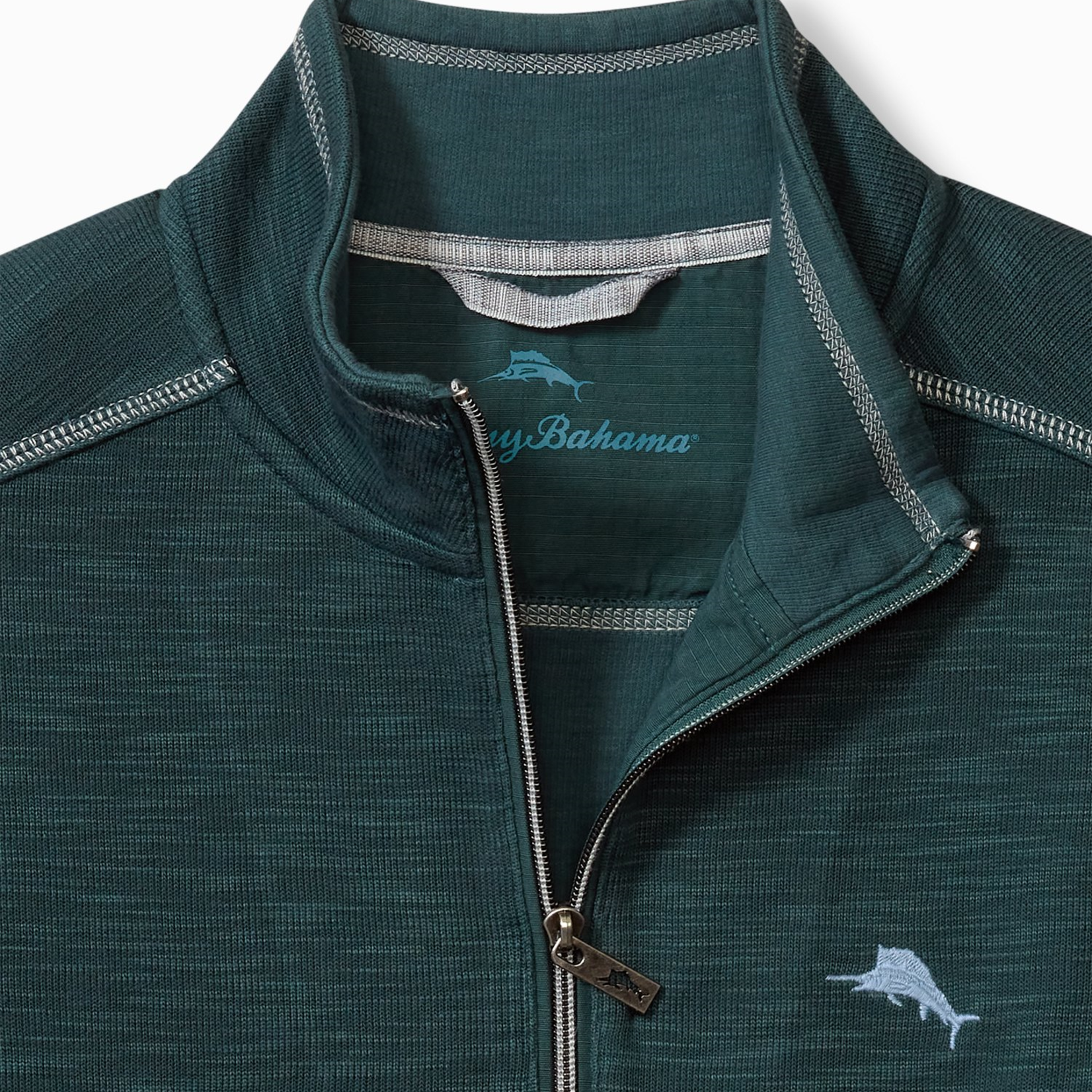 Tommy Bahama TOBAGO BAY HALF ZIP | Dark Channel Blue