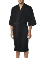 Majestic International Majestic - TERRY KIMONO ROBE | Black 1871120