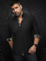 Au Noir Au Noir - CARELLI | Black L/S Dress Shirt