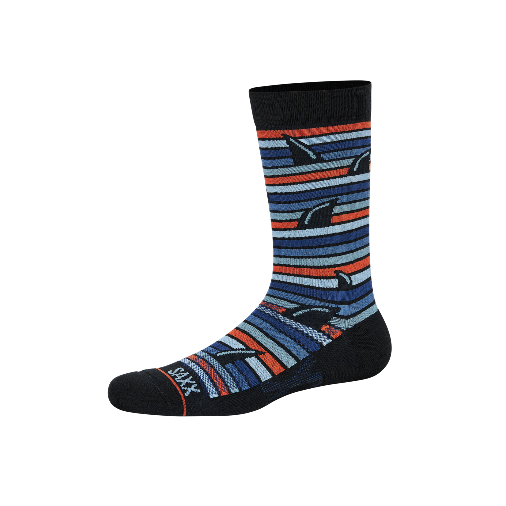 SAXX WHOLE PACKAGE CREW SOCK | Fins, Blue Multi