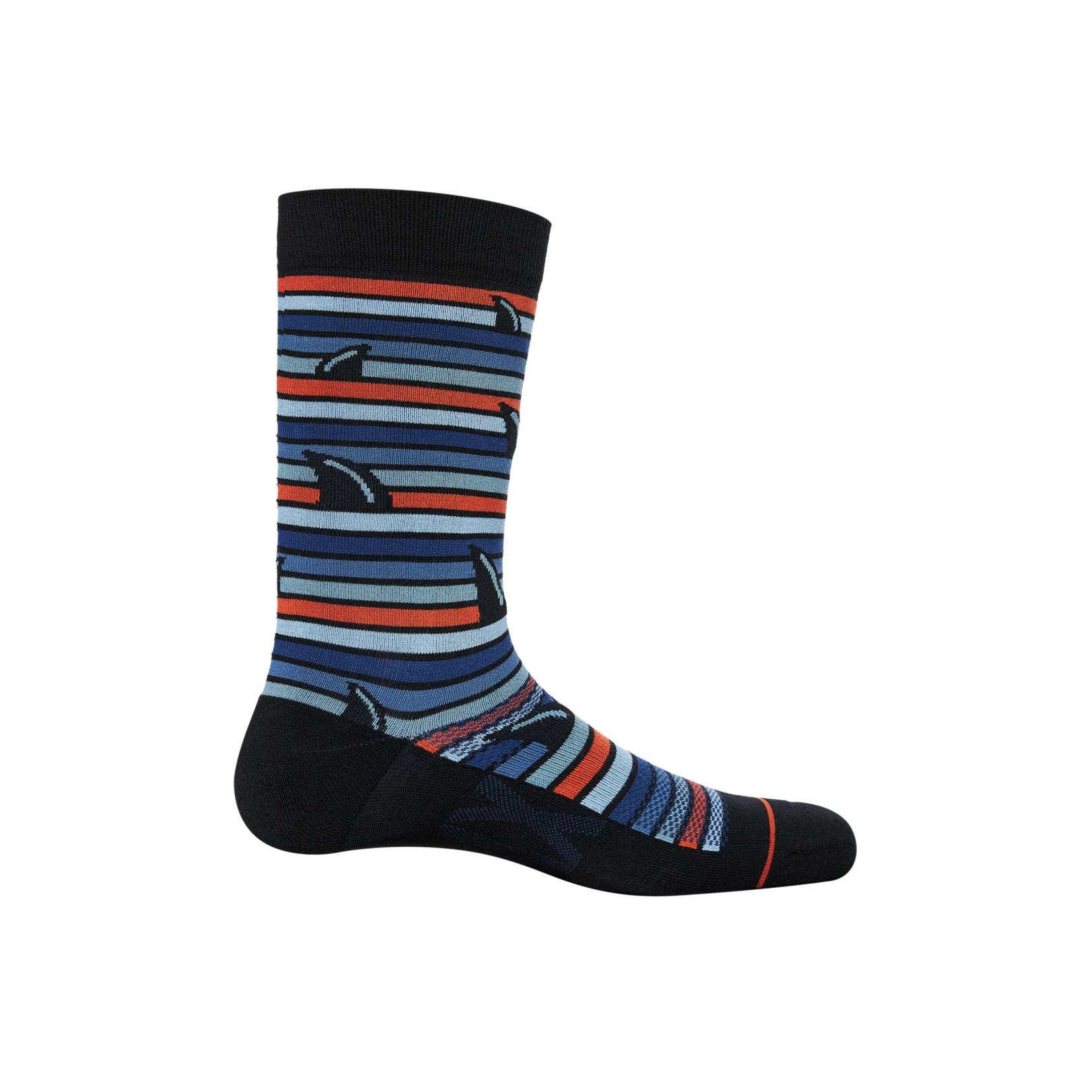 SAXX WHOLE PACKAGE CREW SOCK | Fins, Blue Multi
