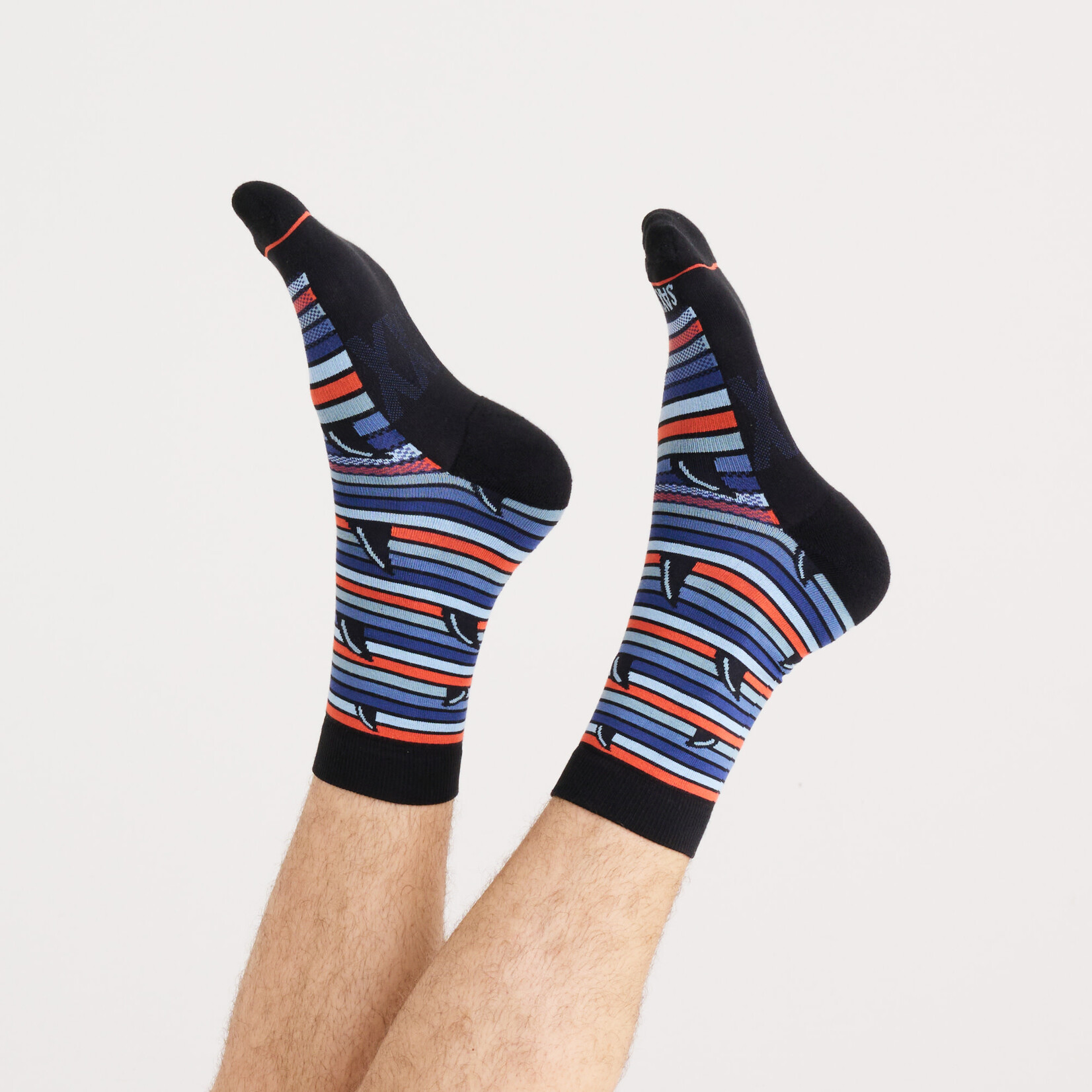 SAXX WHOLE PACKAGE CREW SOCK | Fins, Blue Multi