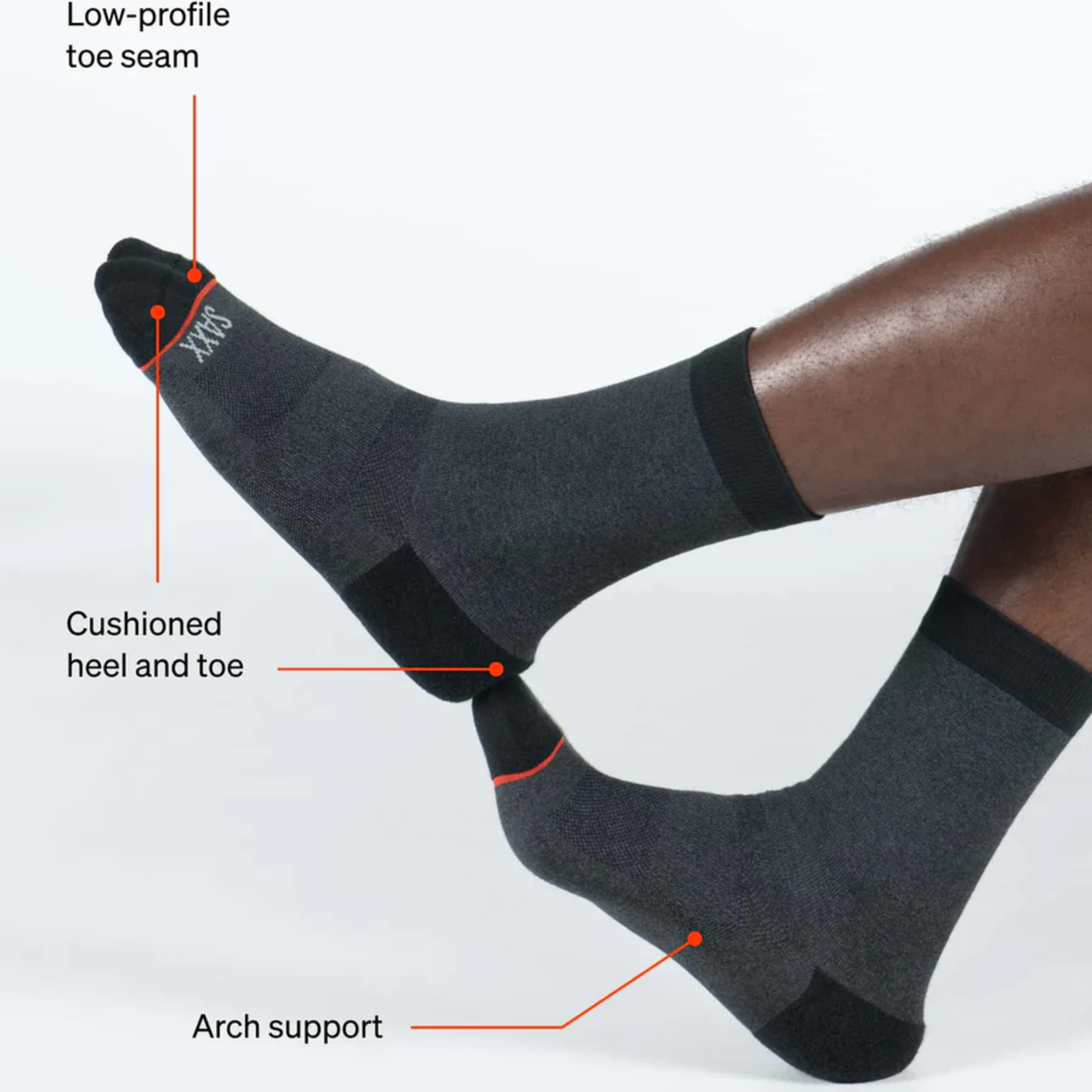 SAXX WHOLE PACKAGE CREW SOCK | Fins, Blue Multi