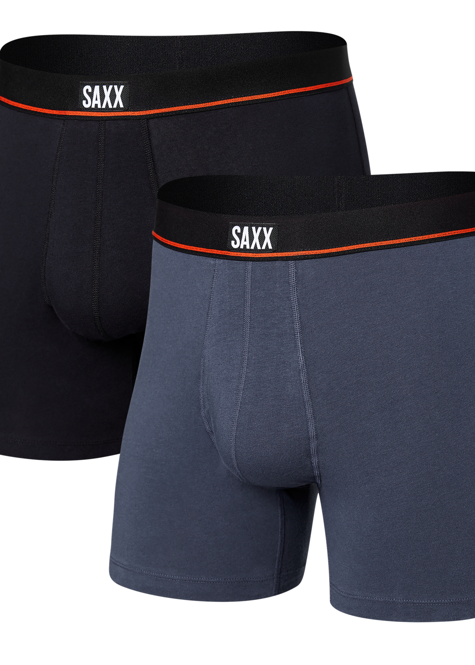 SAXX 2 PACK NON-STOP STRETCH COTTON | Deep Navy / Black