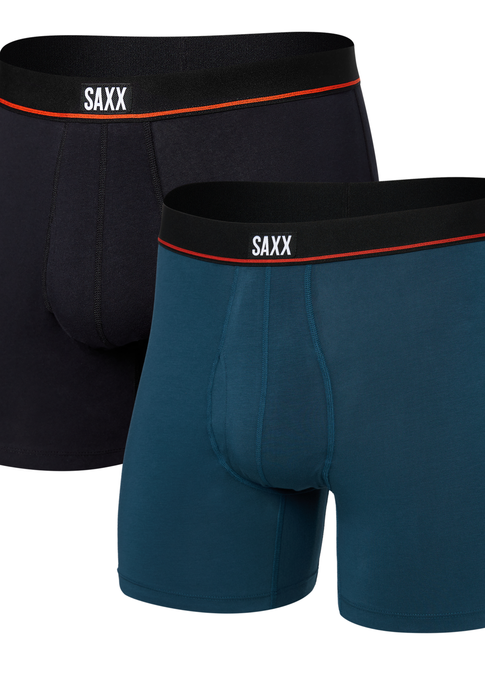 SAXX 2 PACK NON-STOP STRETCH COTTON | Hurricane / Black