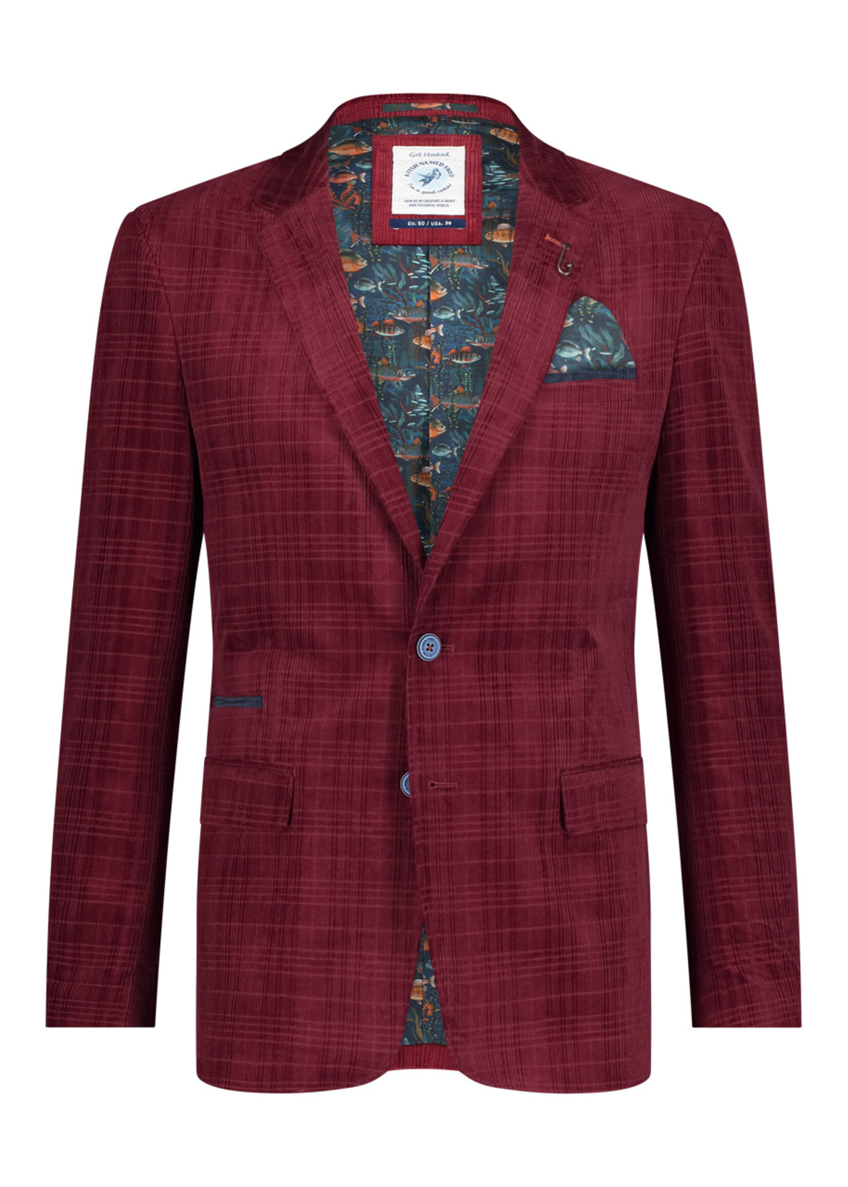 A Fish Named Fred CORDUROY BLAZER | Burgundy