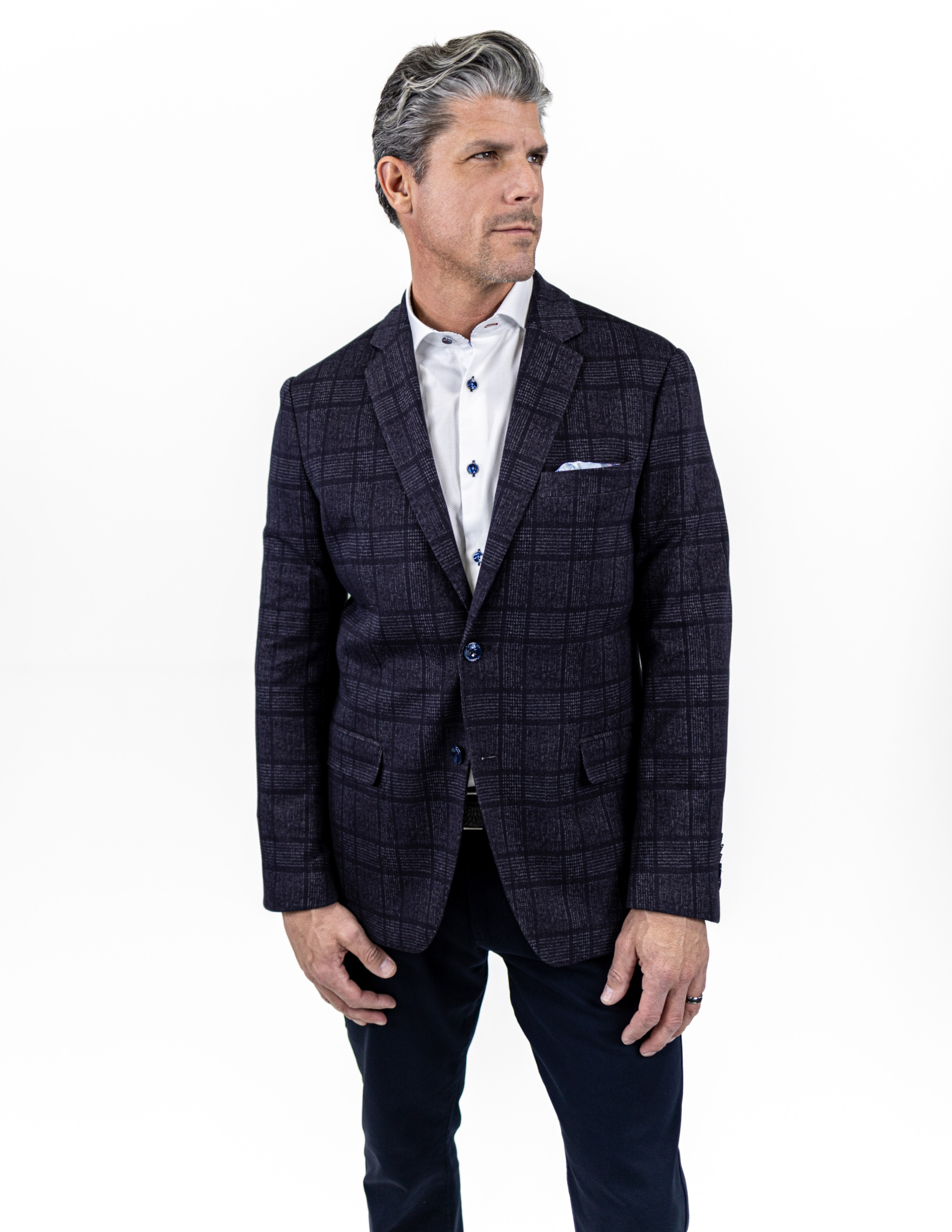7 Downie St. - Blazer - Norfolk Grey Plaid