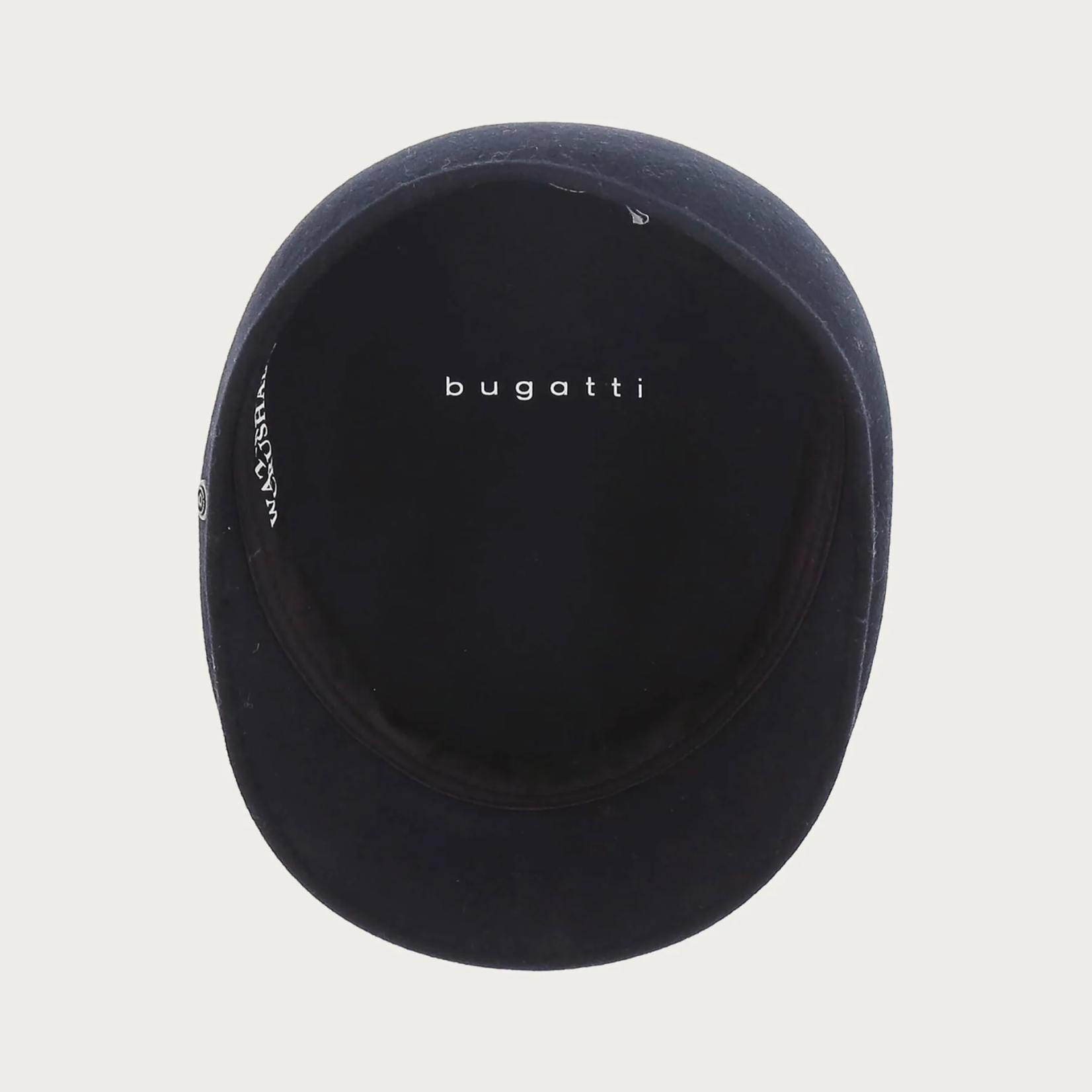 Bugatti BUGATTI PURE WOOL PEAKED FLAT CAP | Denim