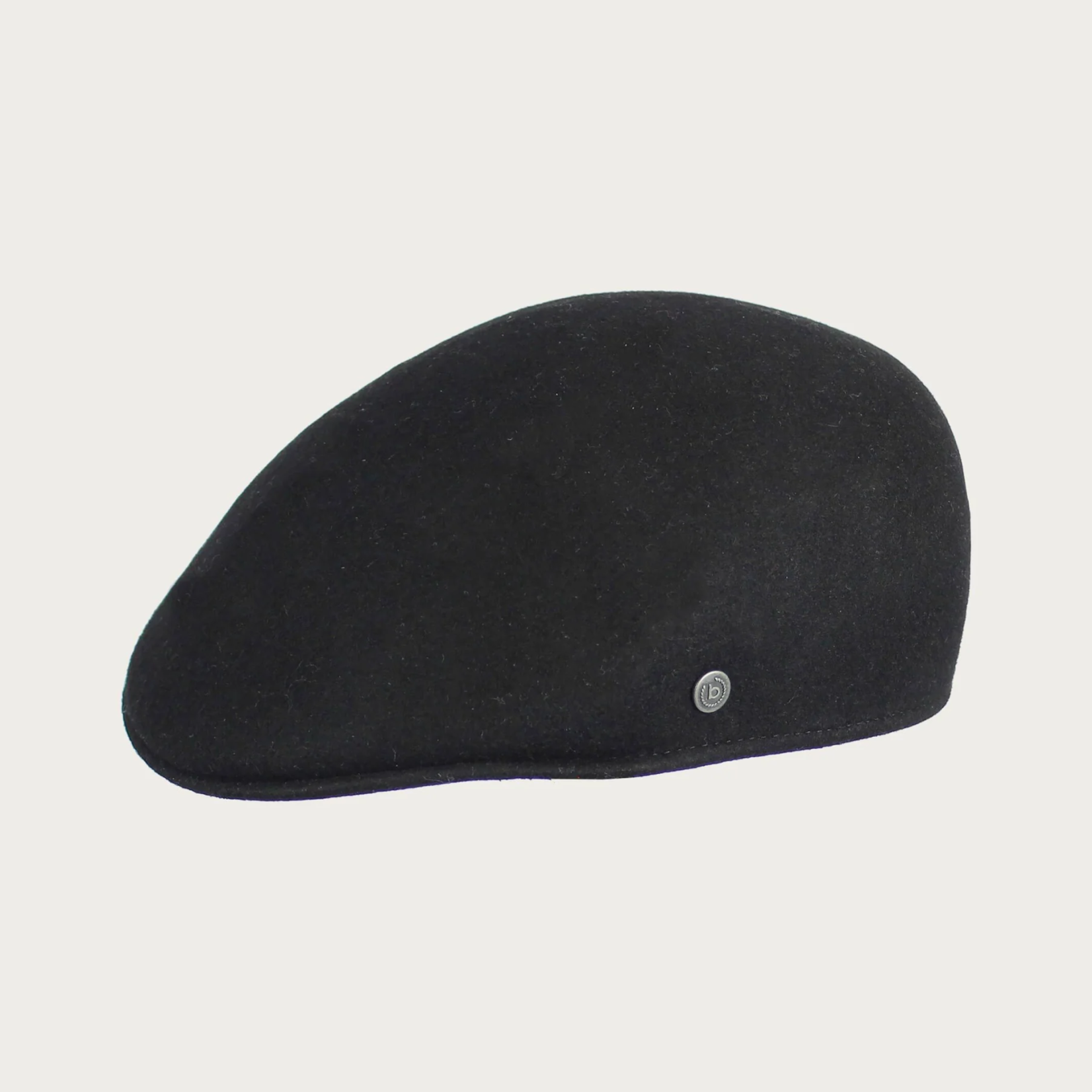 Bugatti BUGATTI PURE WOOL PEAKED FLAT CAP | Denim