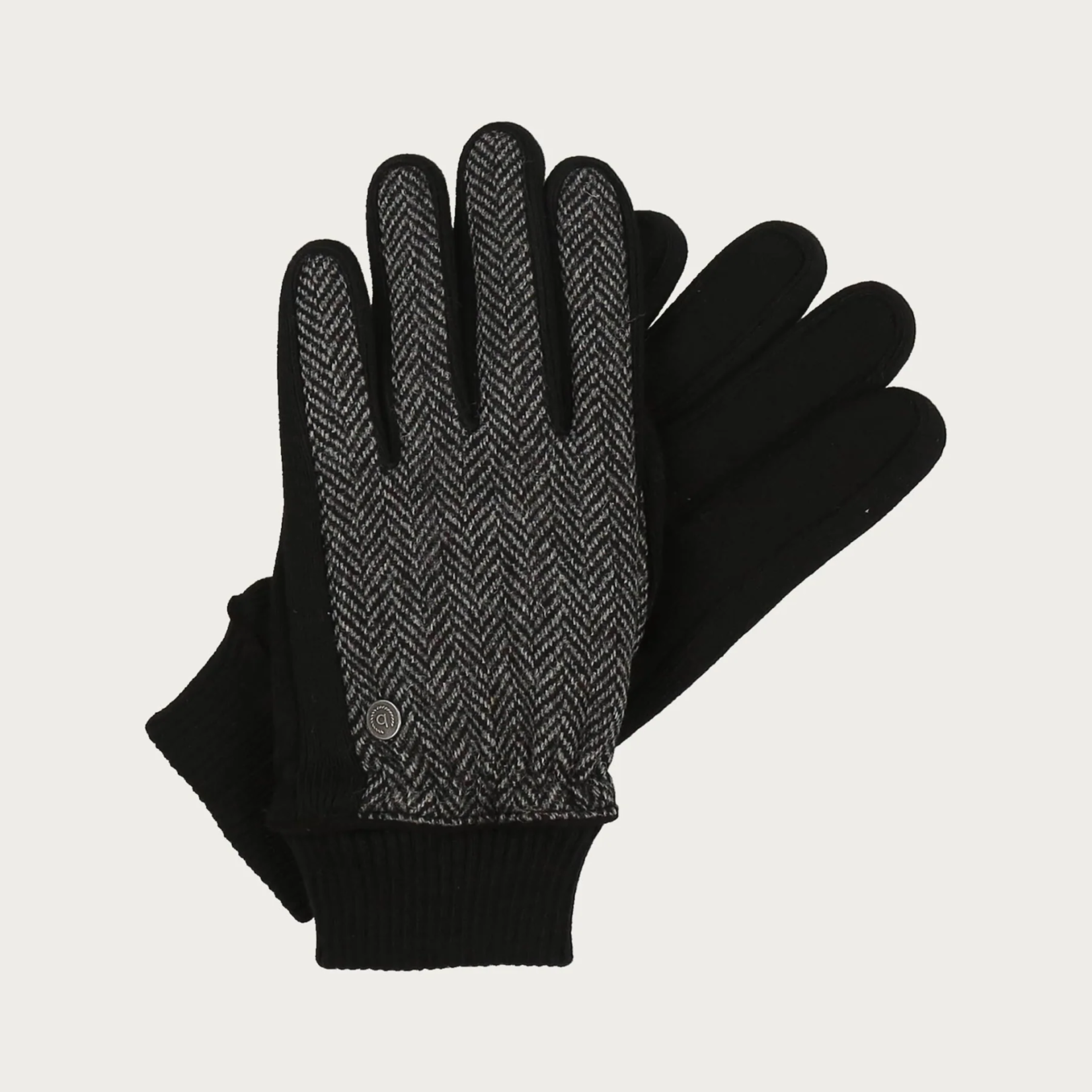 Bugatti BUGATTI GLOVES IN HERRINGBONE DESIGN