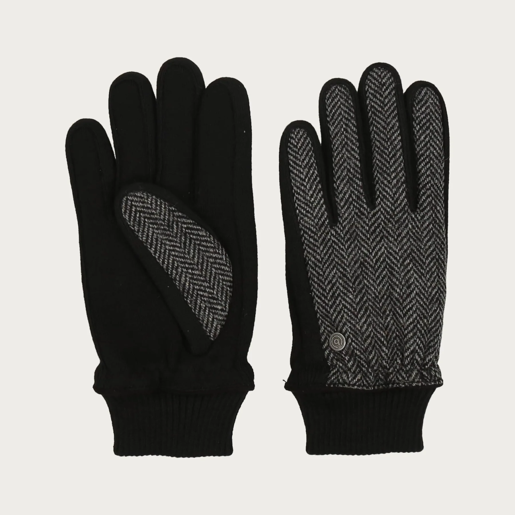 Bugatti BUGATTI GLOVES IN HERRINGBONE DESIGN