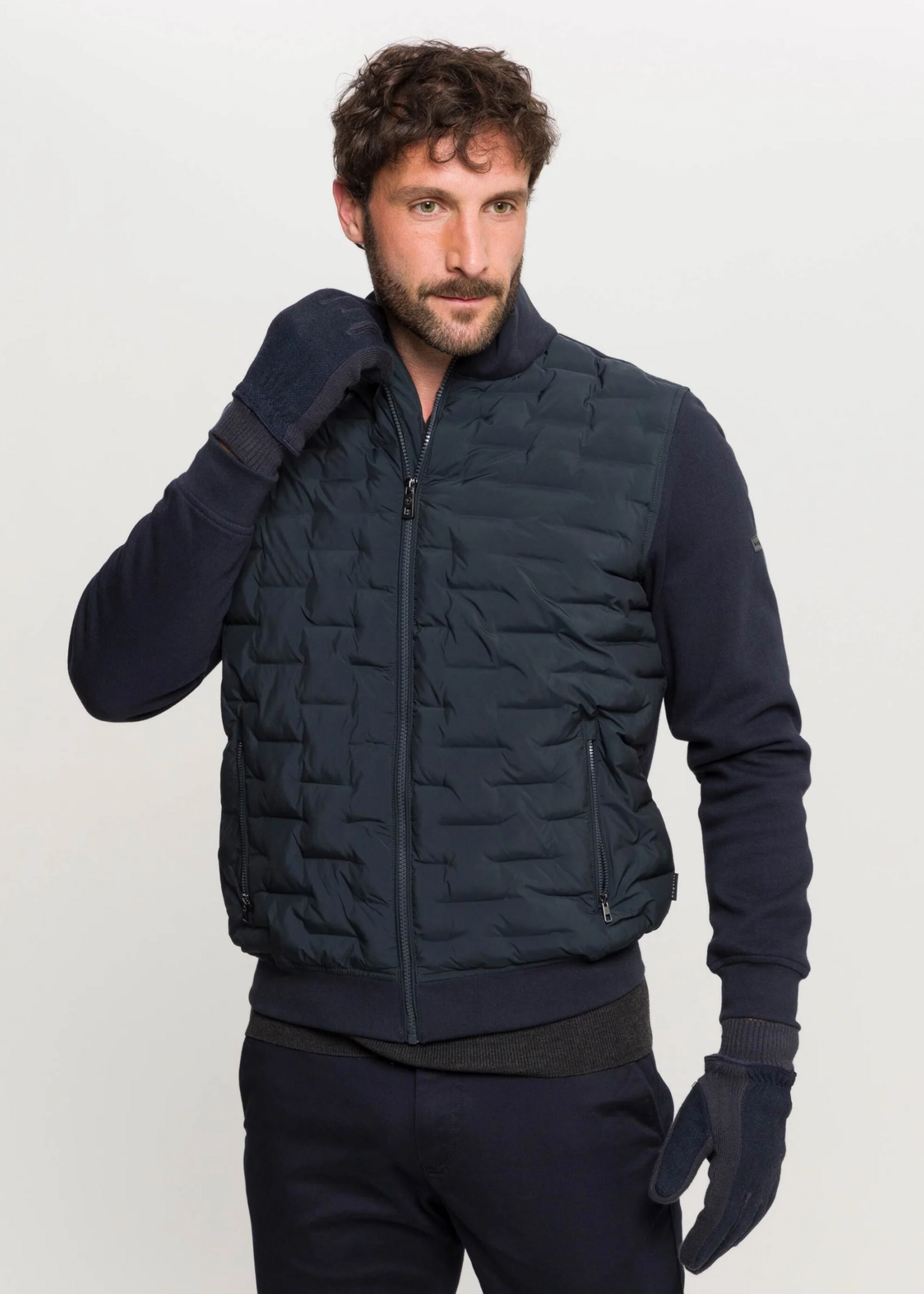 Bugatti BUGATTI GLOVES IN HERRINGBONE DESIGN