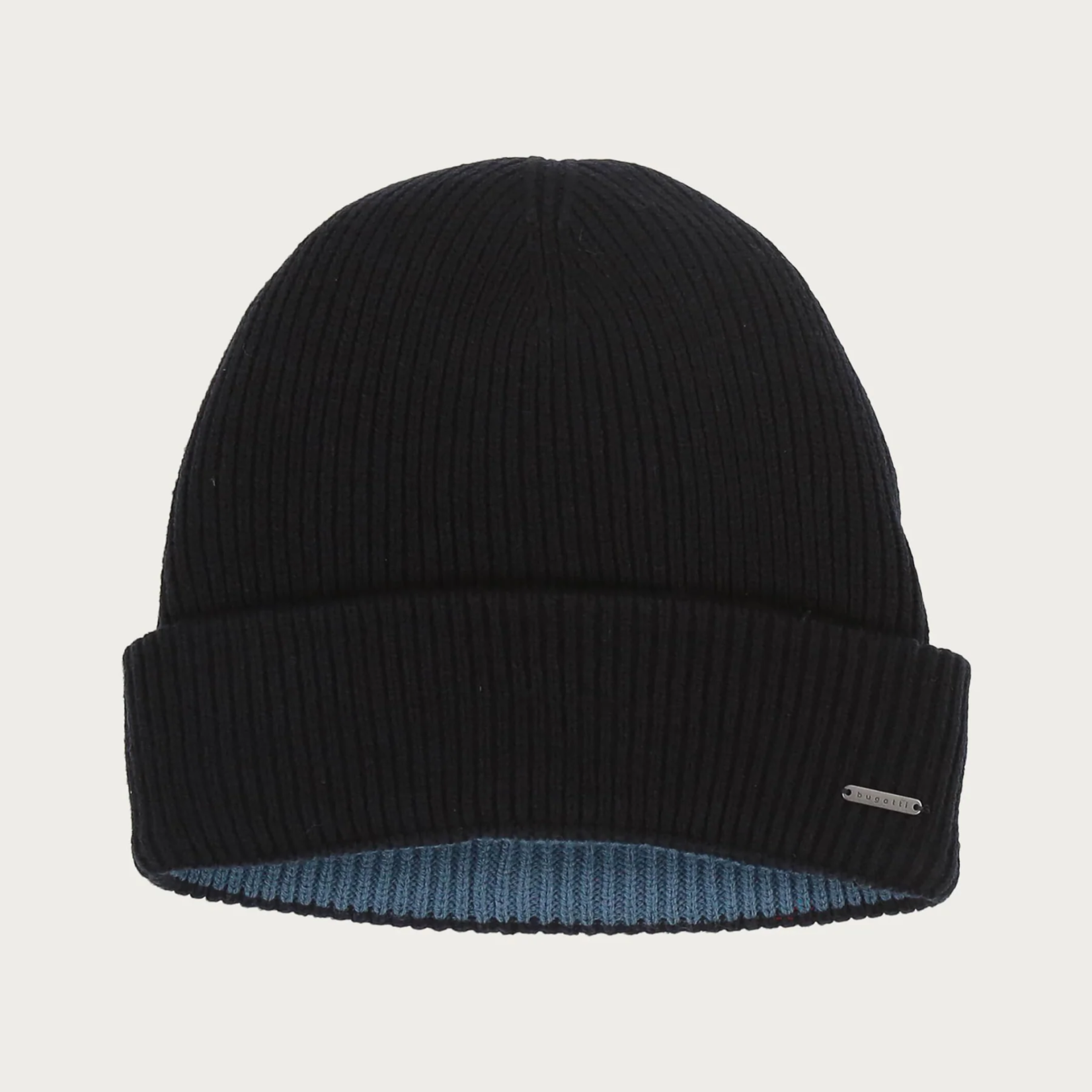 Bugatti BUGATTI REVERSIBLE RIBBED KITTED WOOL BLEND HAT