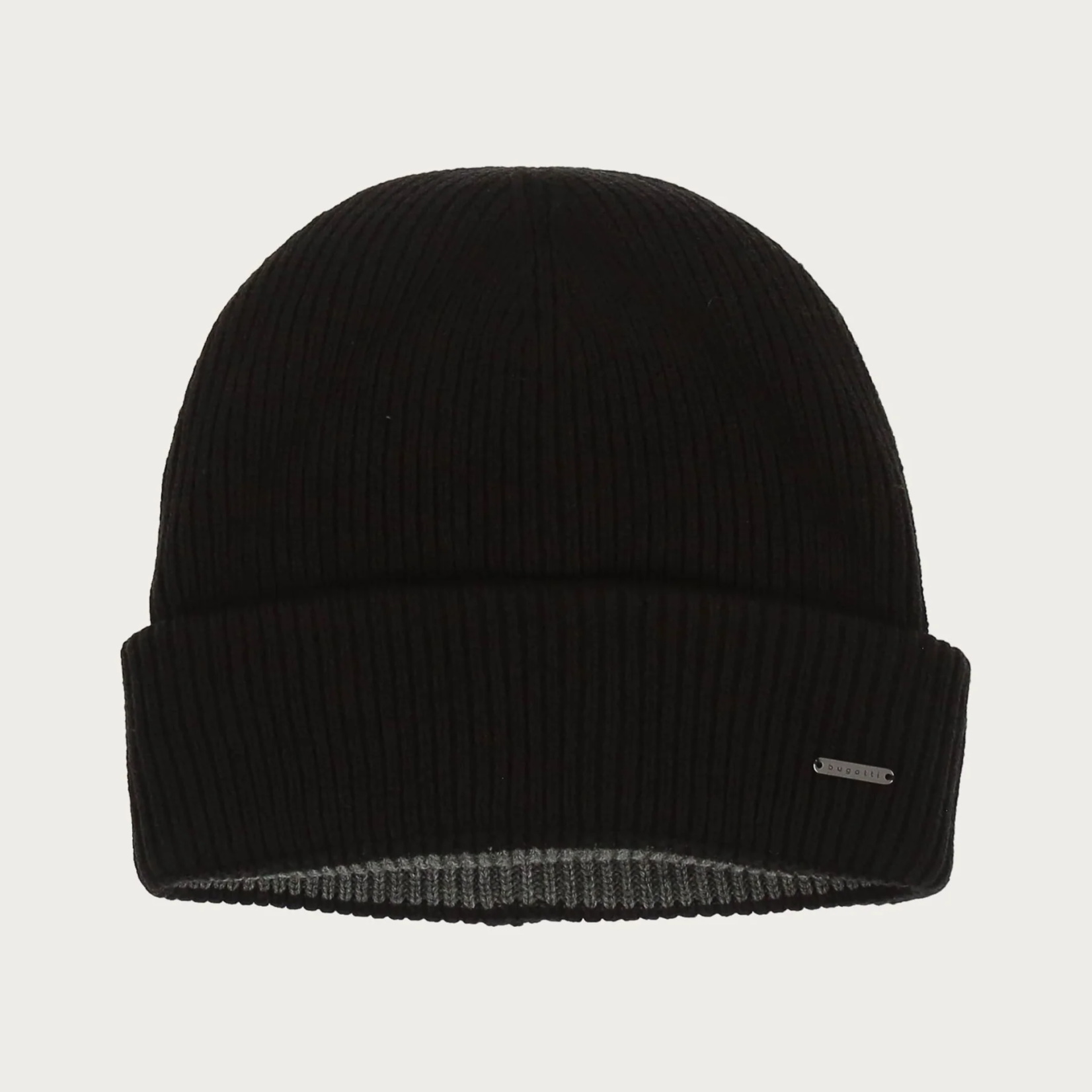 Bugatti BUGATTI REVERSIBLE RIBBED KITTED WOOL BLEND HAT