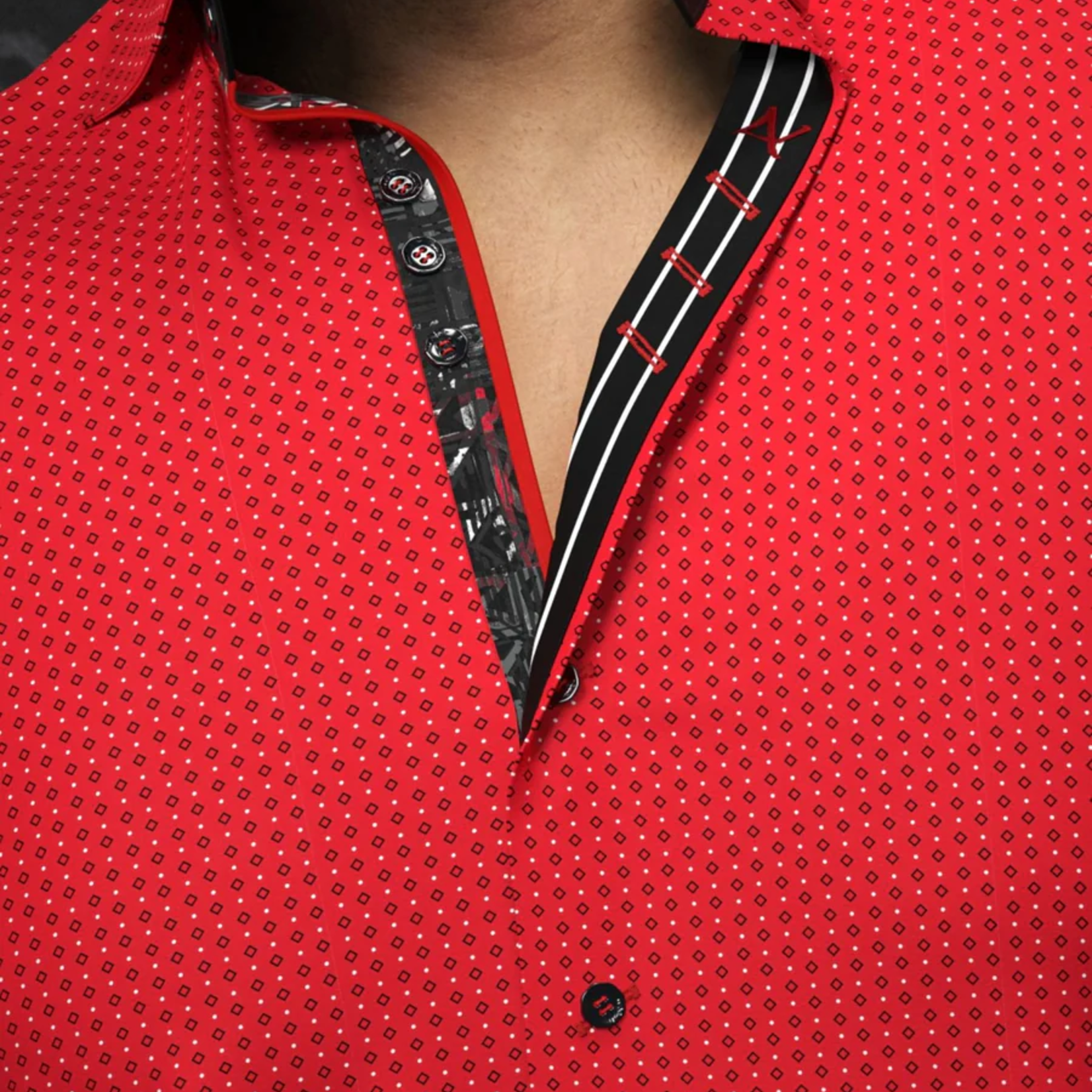 Au Noir BALLERINI Long Sleeve Sport Short| Red