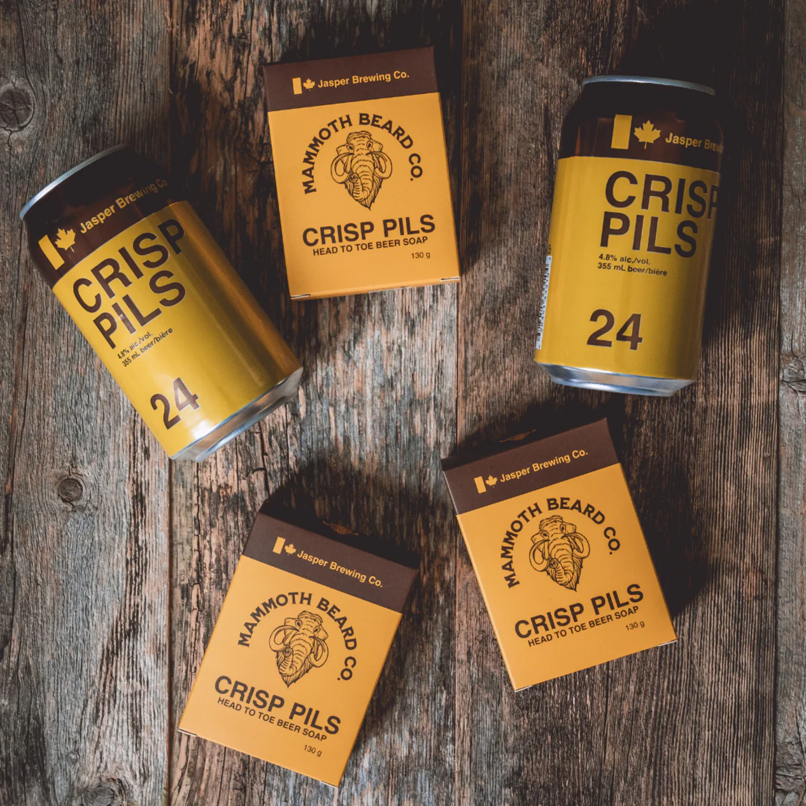 Mammoth Beard Co. Mammoth Beard Co. x Jasper Brewing Co. Crisp Pils Beer Soap – Head to Toe Bar Soap